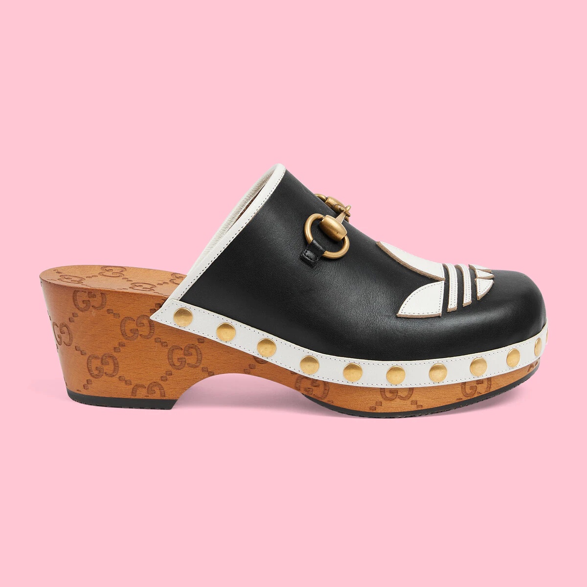 GUCCI adidas x Gucci women's leather clog | REVERSIBLE