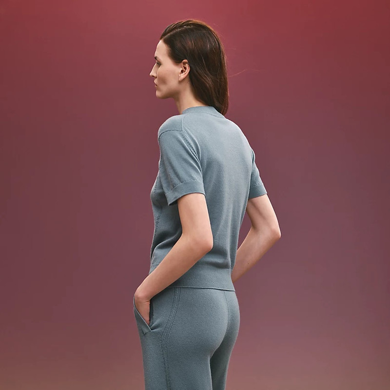 Hermès "H Lift" short-sleeve sweater outlook