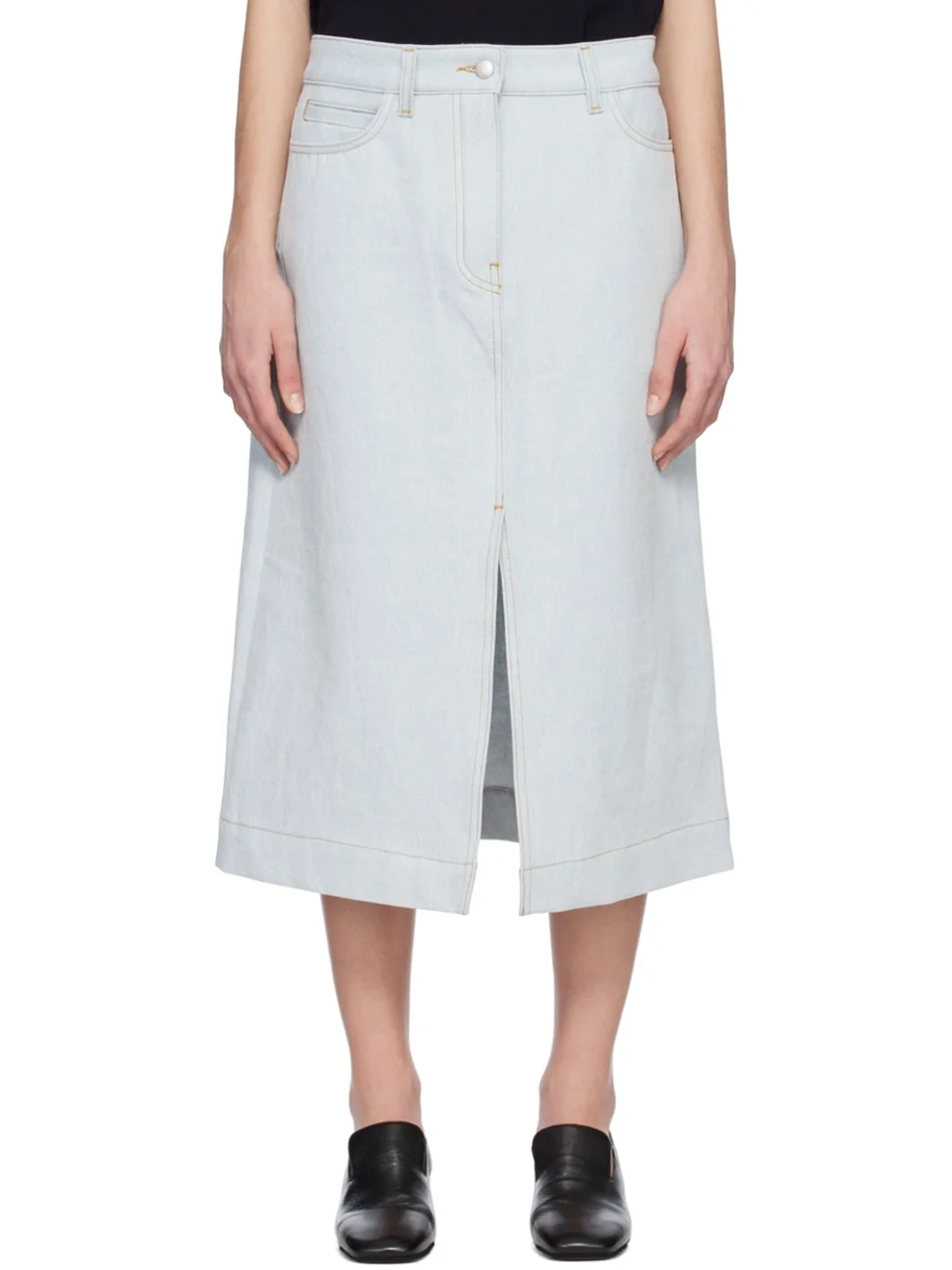 Blue Soro Midi Skirt - 1