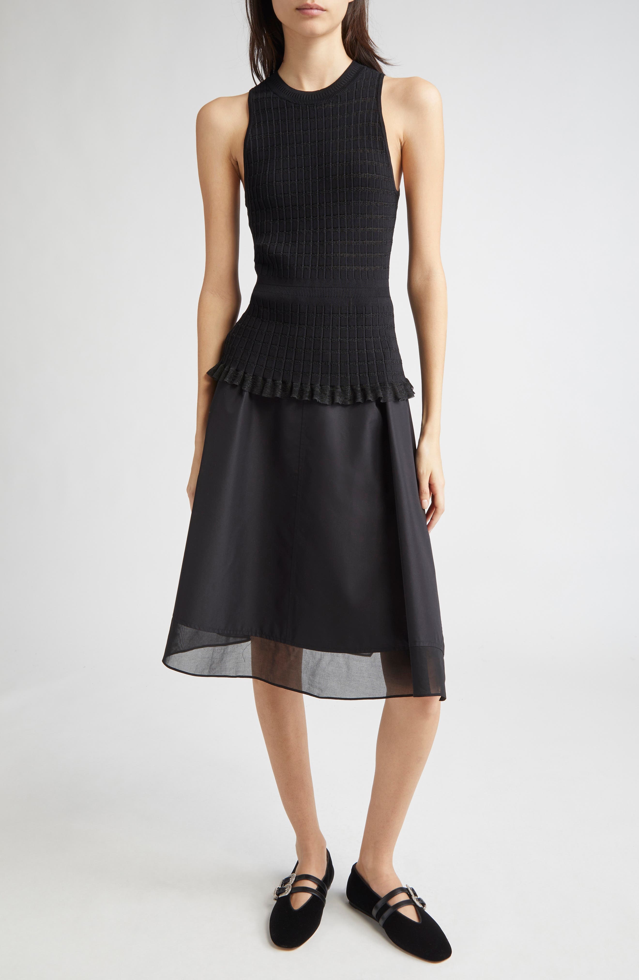 3.1 Phillip Lim Belted A-Line Chiffon Skirt in Black at Nordstrom - 2