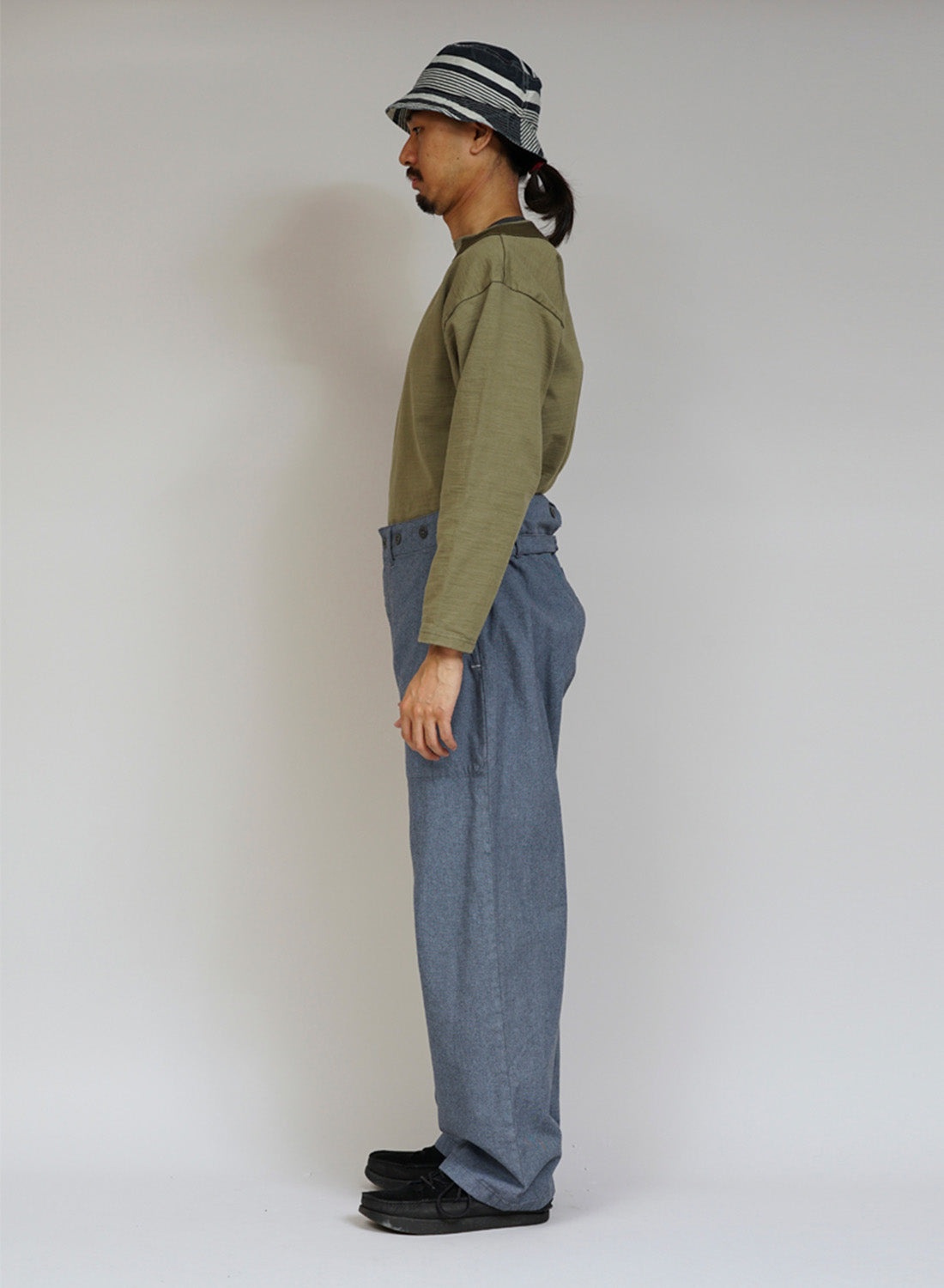 New Workwear Pant Broken Twill in Washed Blue - 3