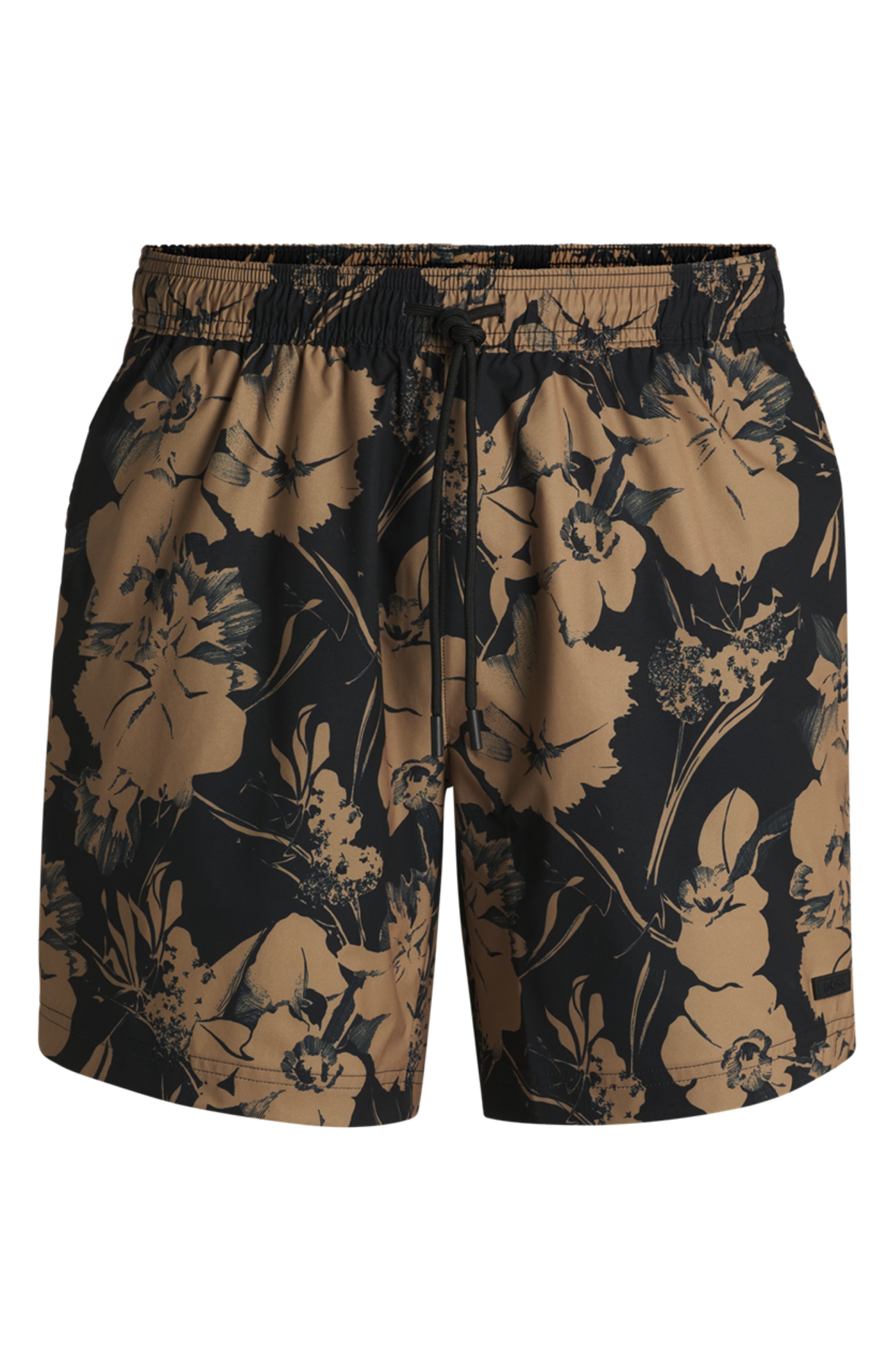 BOSS Alain Swim Trunks in Black at Nordstrom - 4