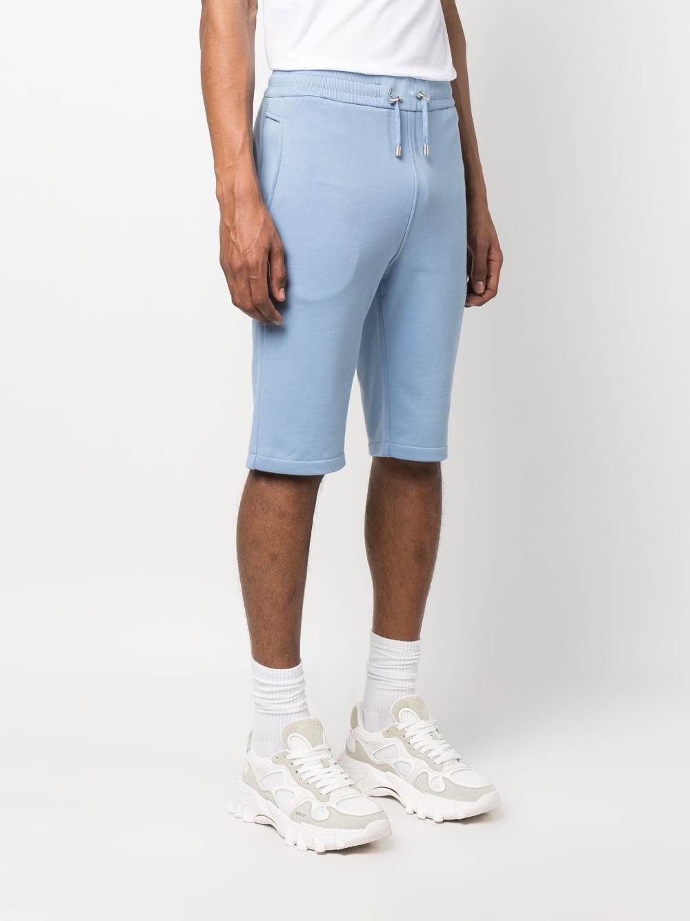 logo-print track shorts - 3