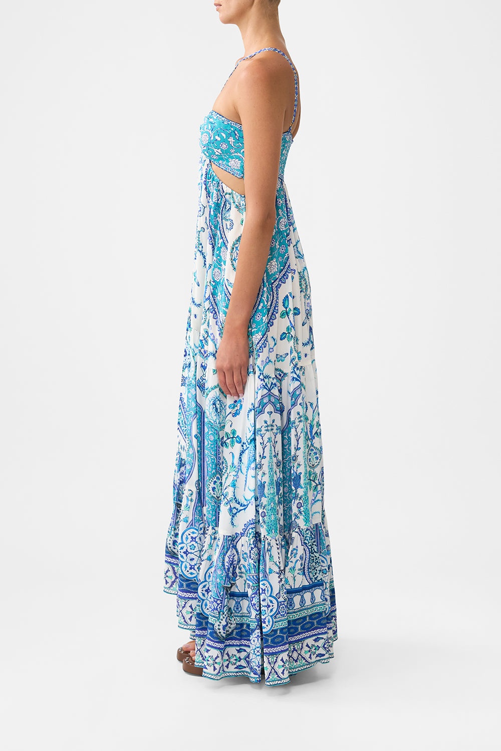 GATHERED CUT OUT DRESS - 4