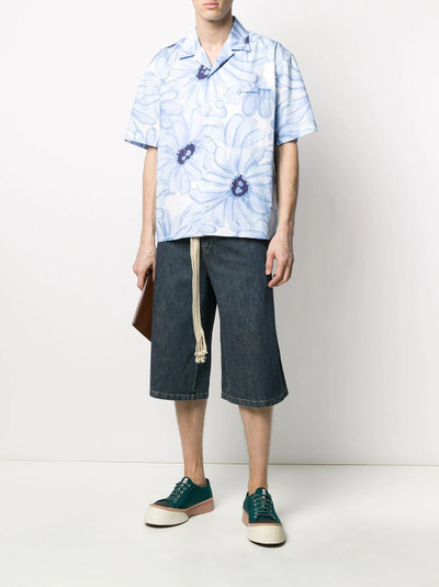 Loewe drawstring denim shorts outlook