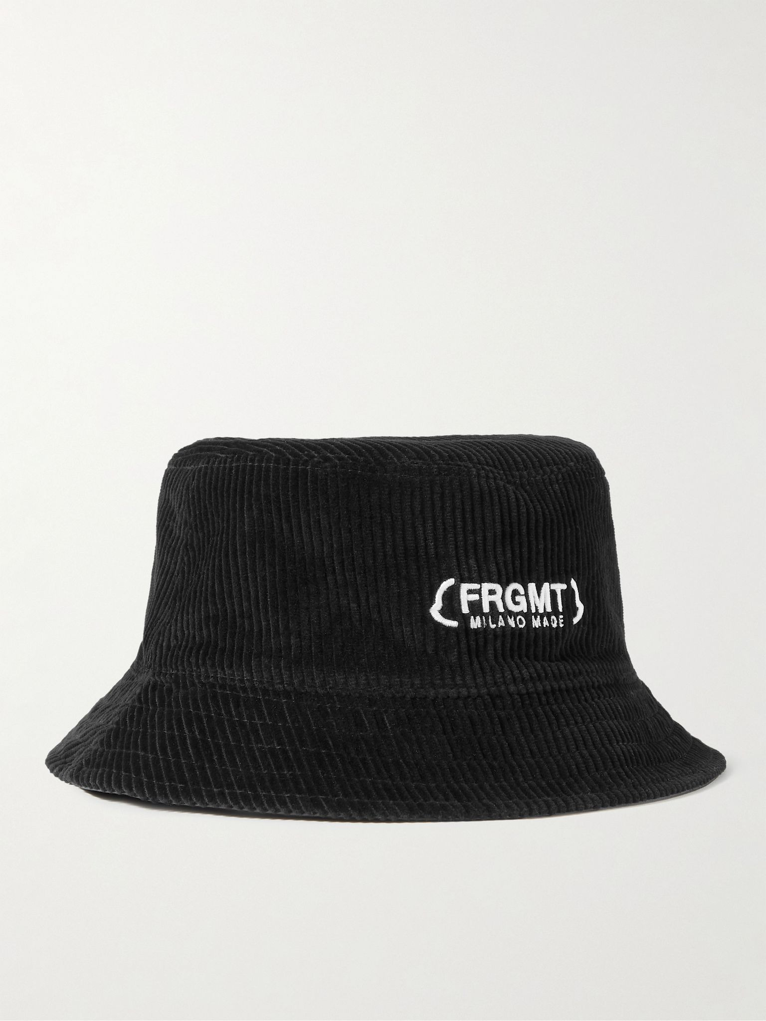 7 Moncler FRGMT Hiroshi Fujiwara Reversible Cotton-Corduroy and Shell Bucket Hat Black - 1