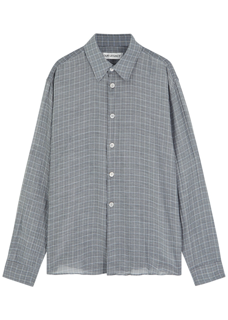 Our Legacy Beyond Checked Voile Shirt - 1