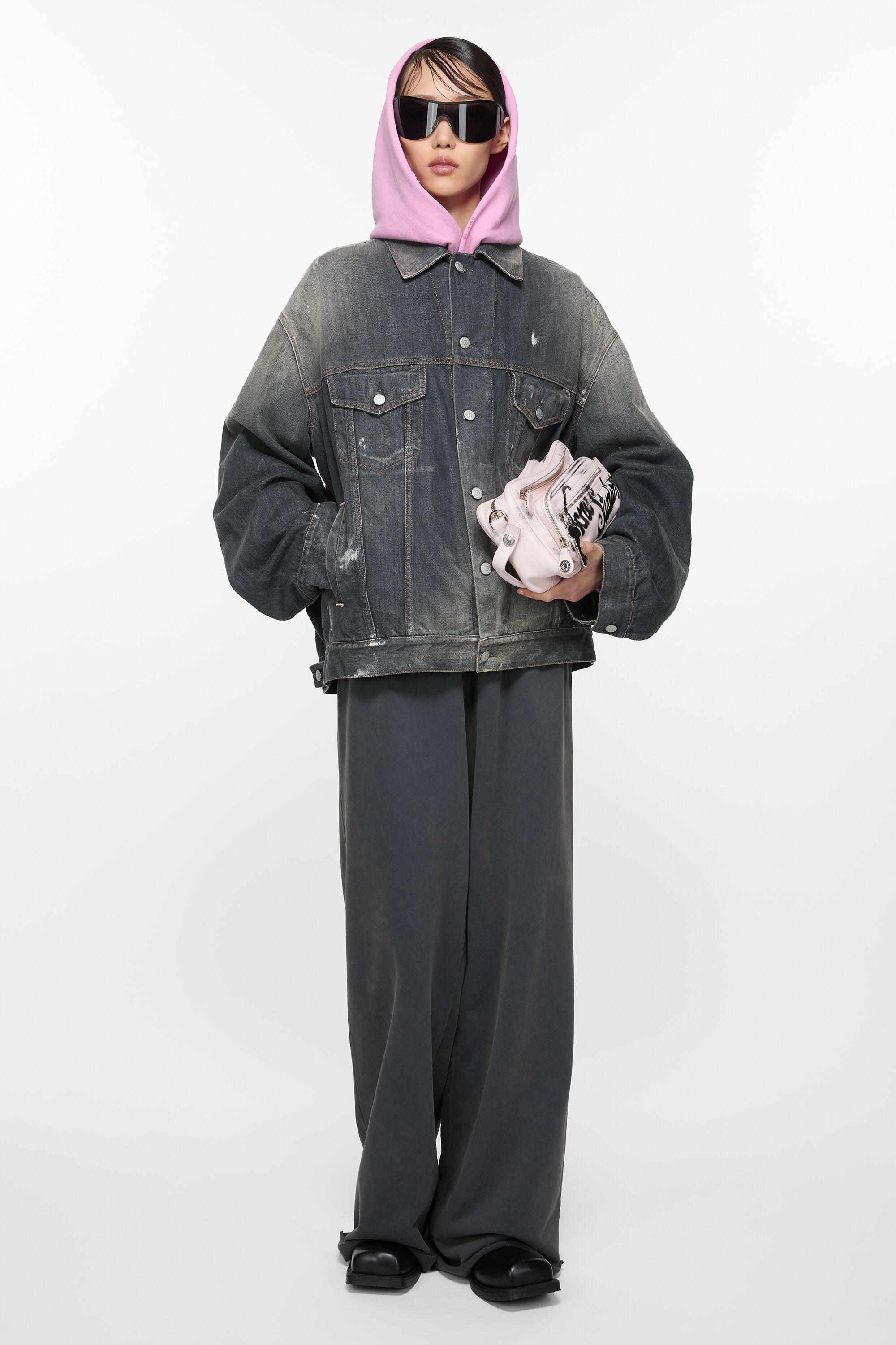 Denim jacket - Oversized fit - Black - 5