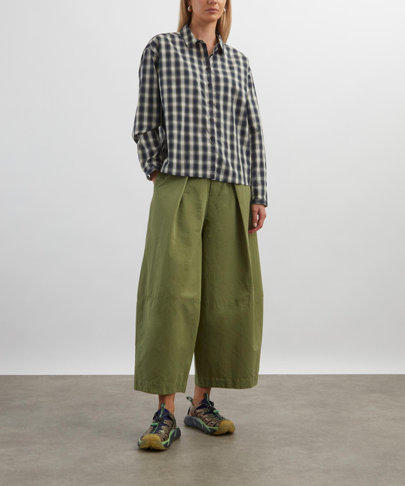 YMC Green Deadbeat Trousers outlook