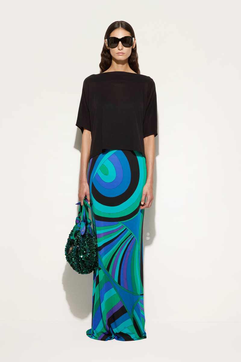 PUCCI IRIDE LONG DRESS WITH SHRUG COVER-UP outlook