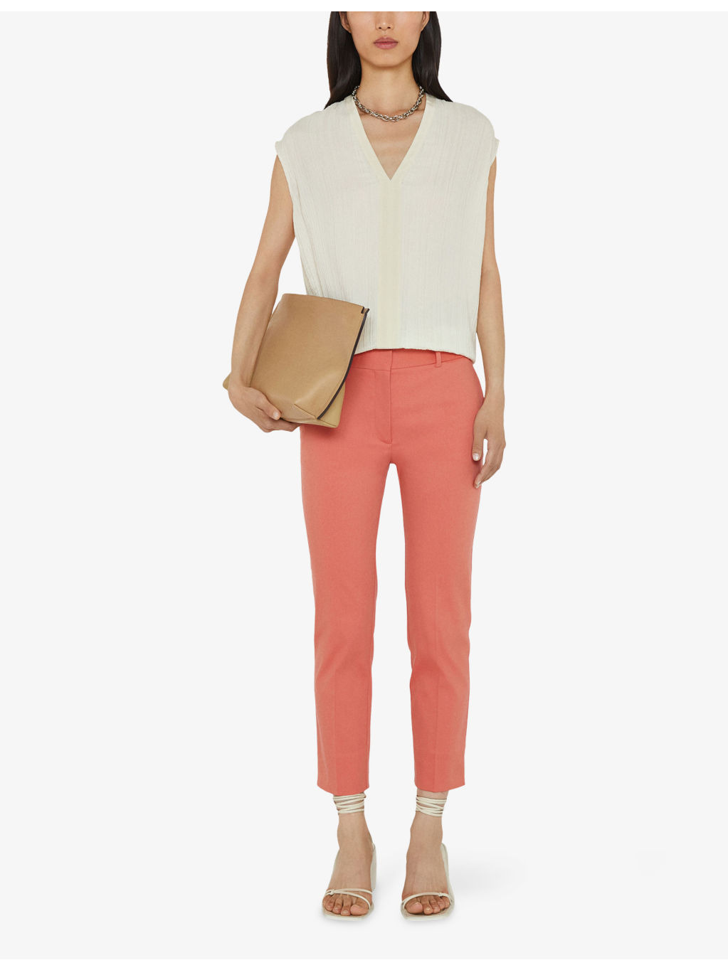 Bing Court Slim-Leg Mid-Rise Stretch-Gabardine Trousers - 2