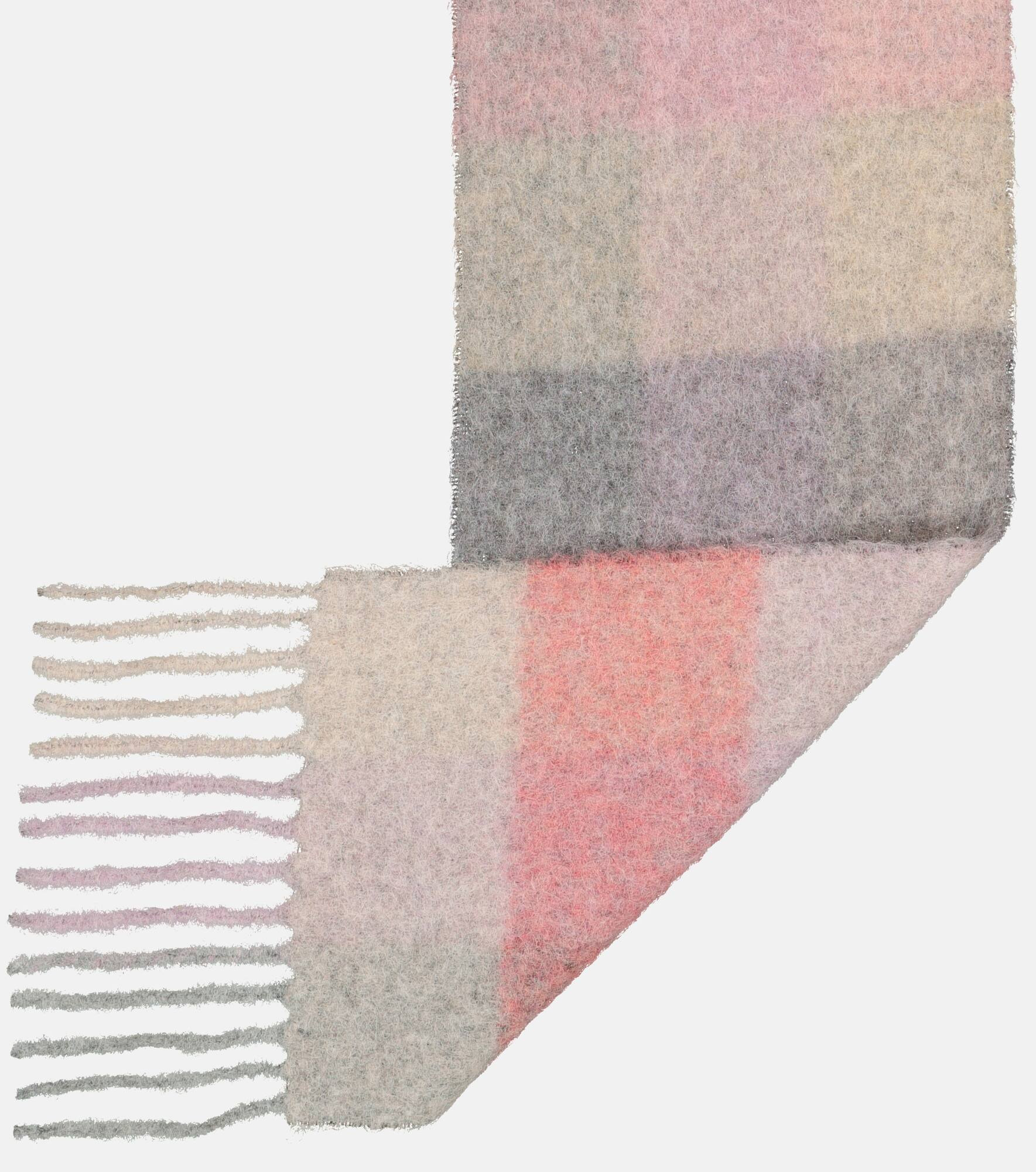 Checked alpaca wool-blend scarf - 4