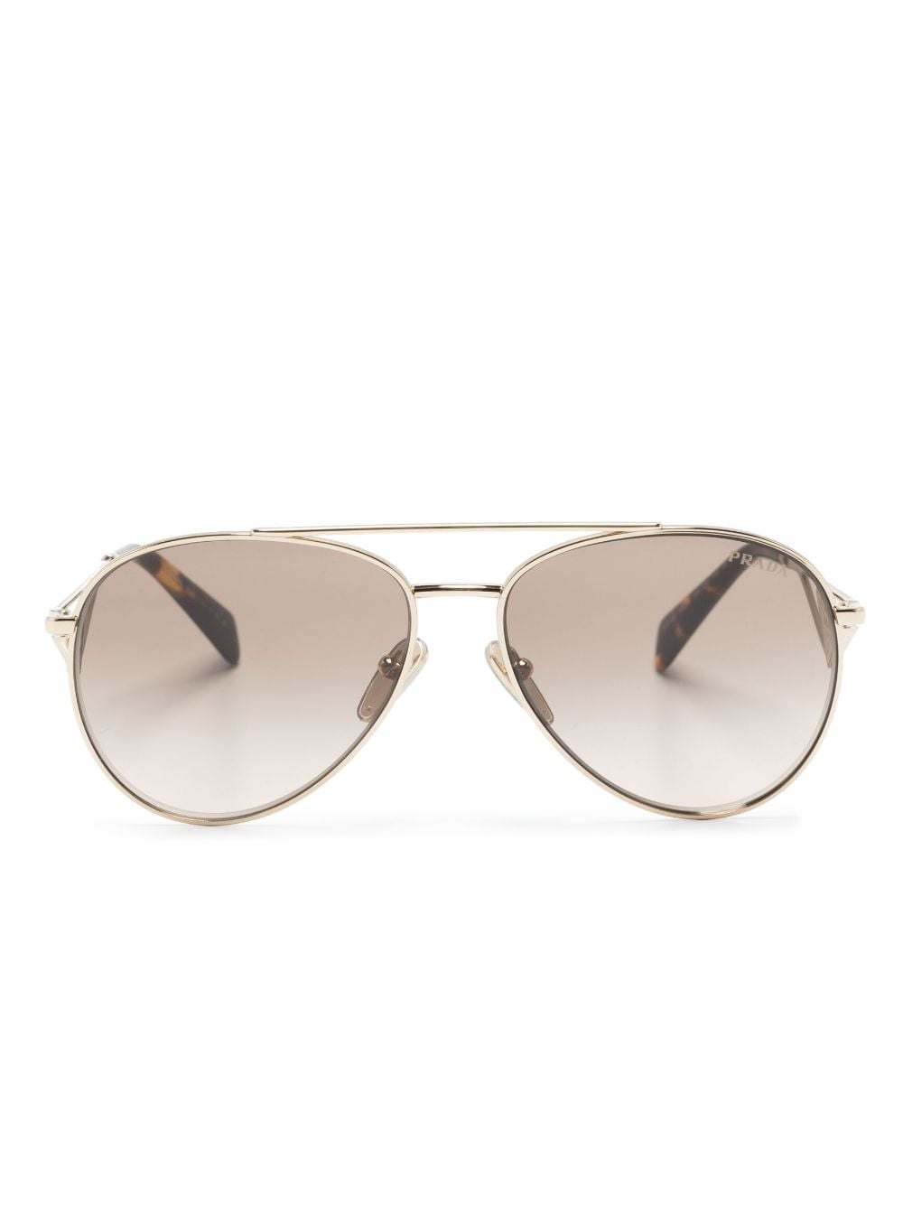 enamel-triangle pilot-frame sunglasses - 1