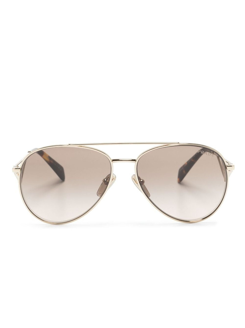 enamel-triangle pilot-frame sunglasses 1
