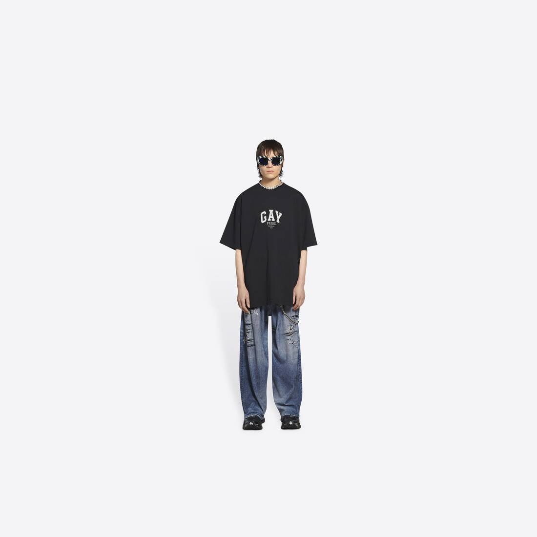 送料込+BALENCIAGA+Queer Typo Boxy Tシャツ eCom-826346TSVS51041_G.jpg?v=1