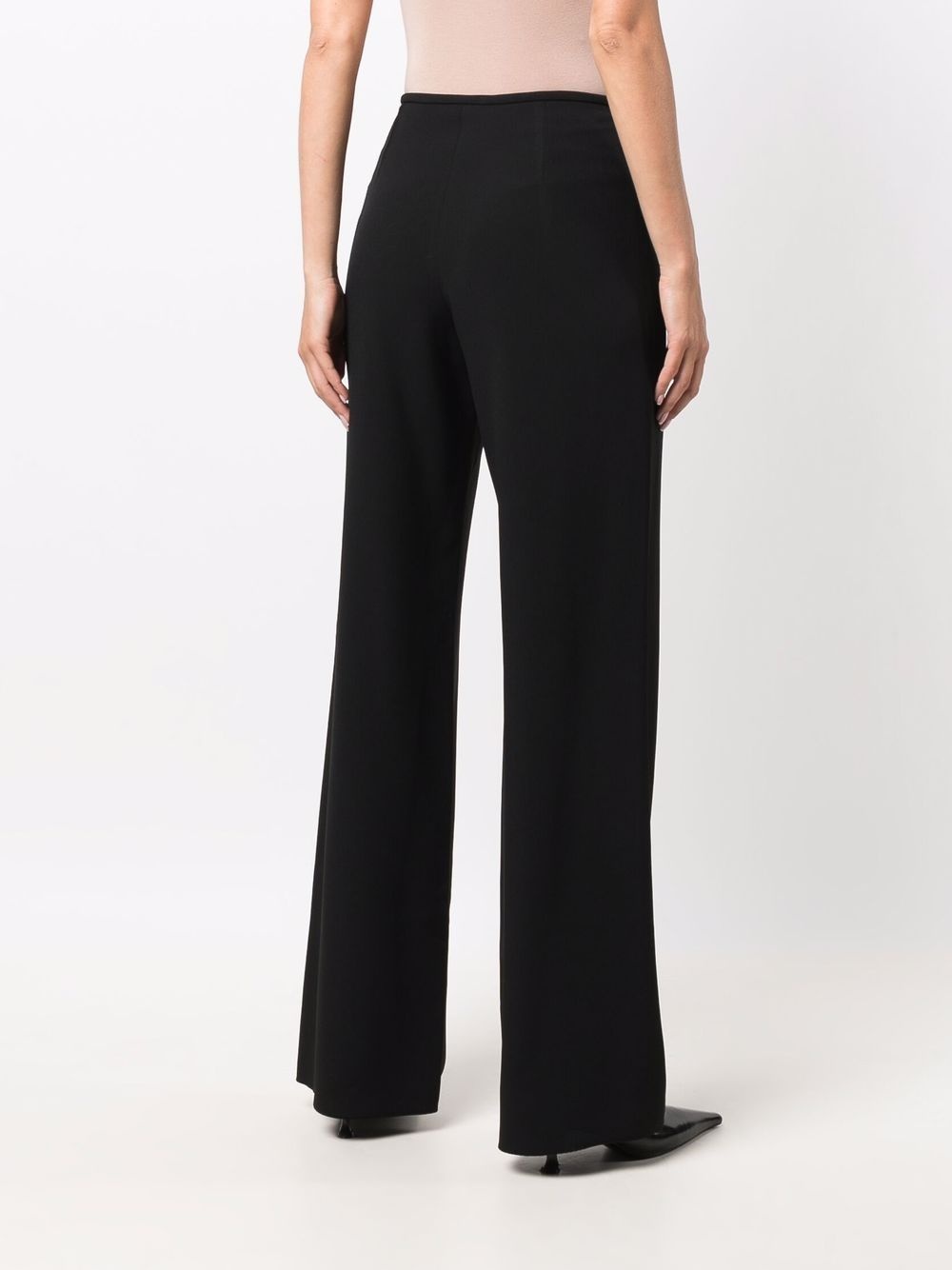 high-waisted wide-leg pants - 4