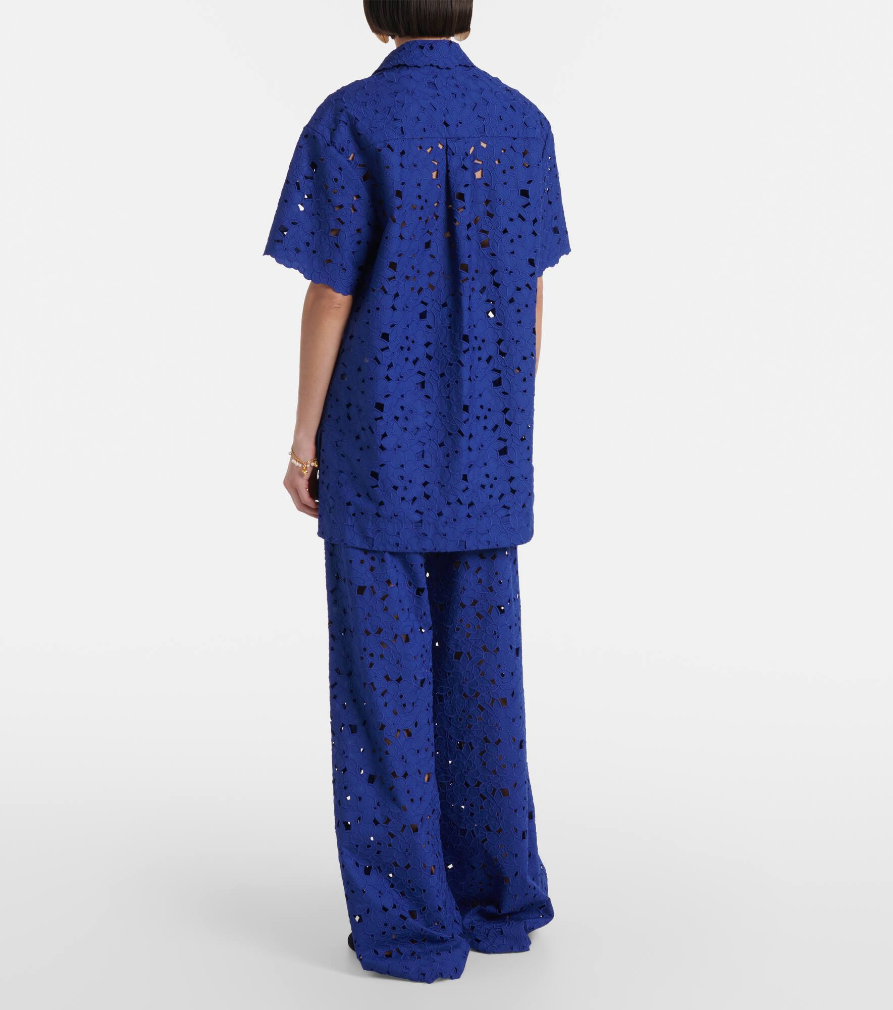 Zaffre broderie anglaise cotton shirt - 3