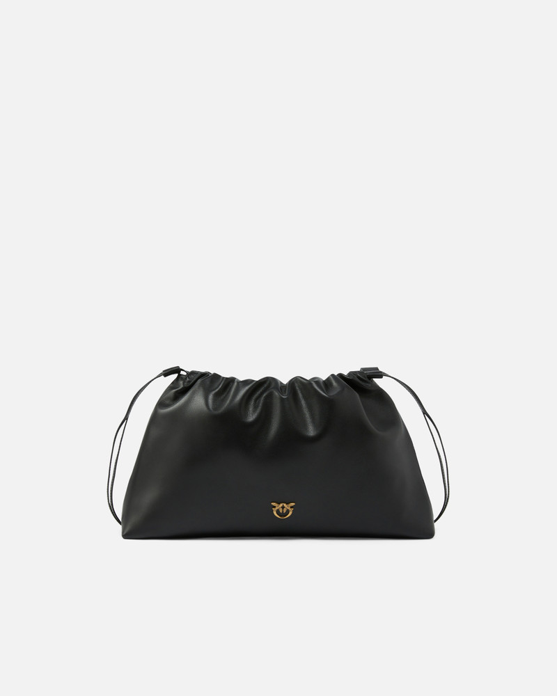 MAXI CLUTCH WITH SOFT CALFSKIN SHOULDER STRAP 1