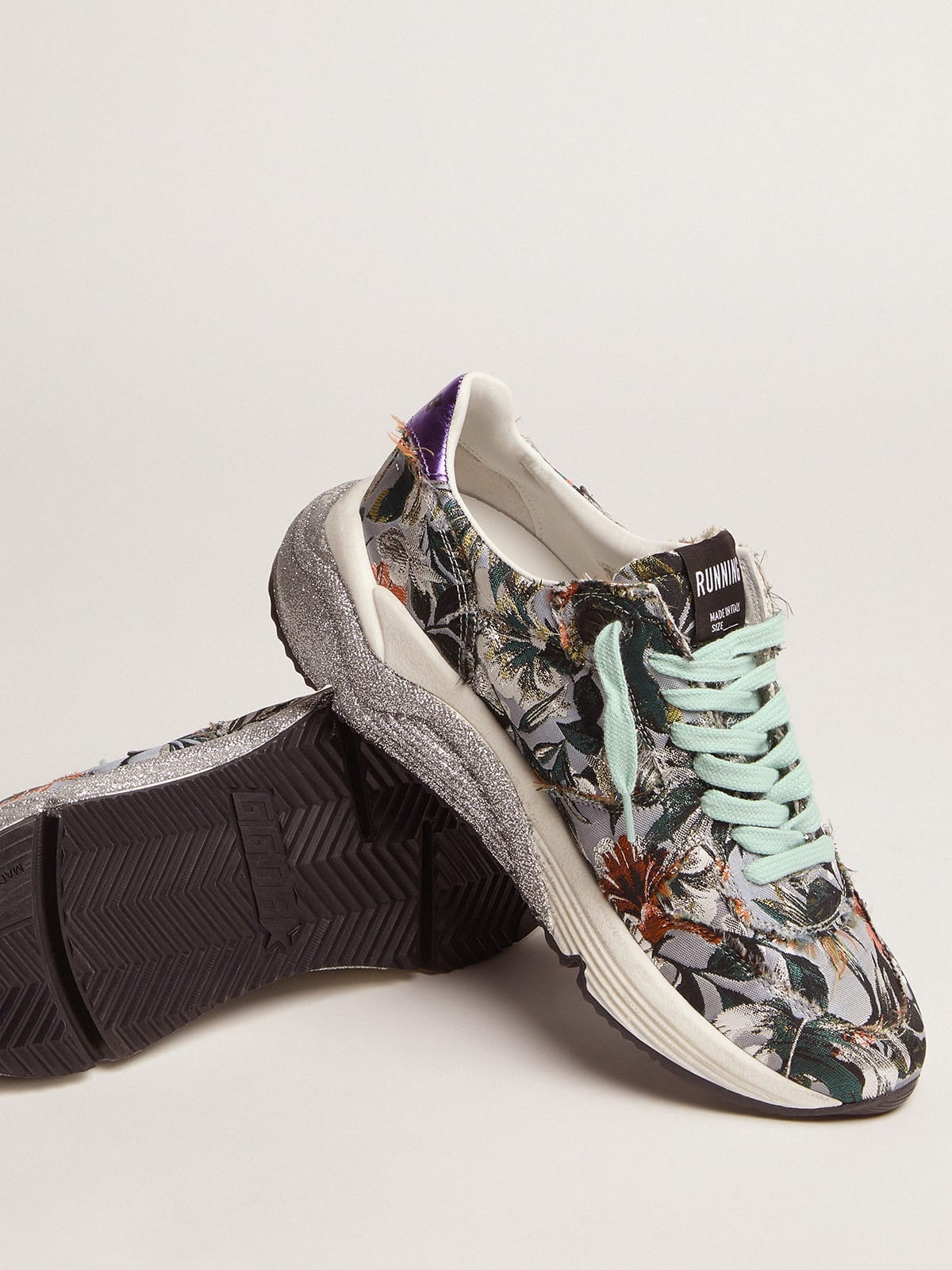 Running Sole sneakers with floral jacquard upper - 3