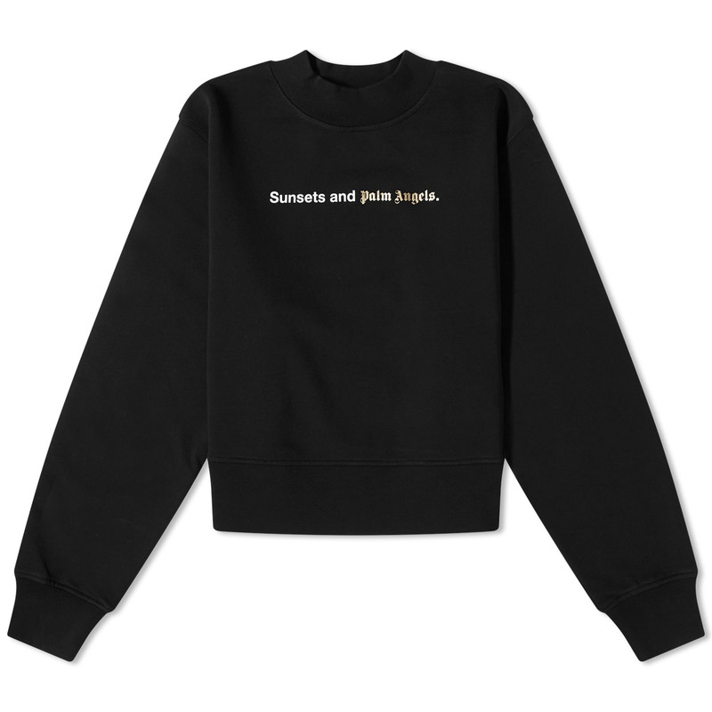 Palm Angels Sunset Fitted Crewneck Sweatshirt 1