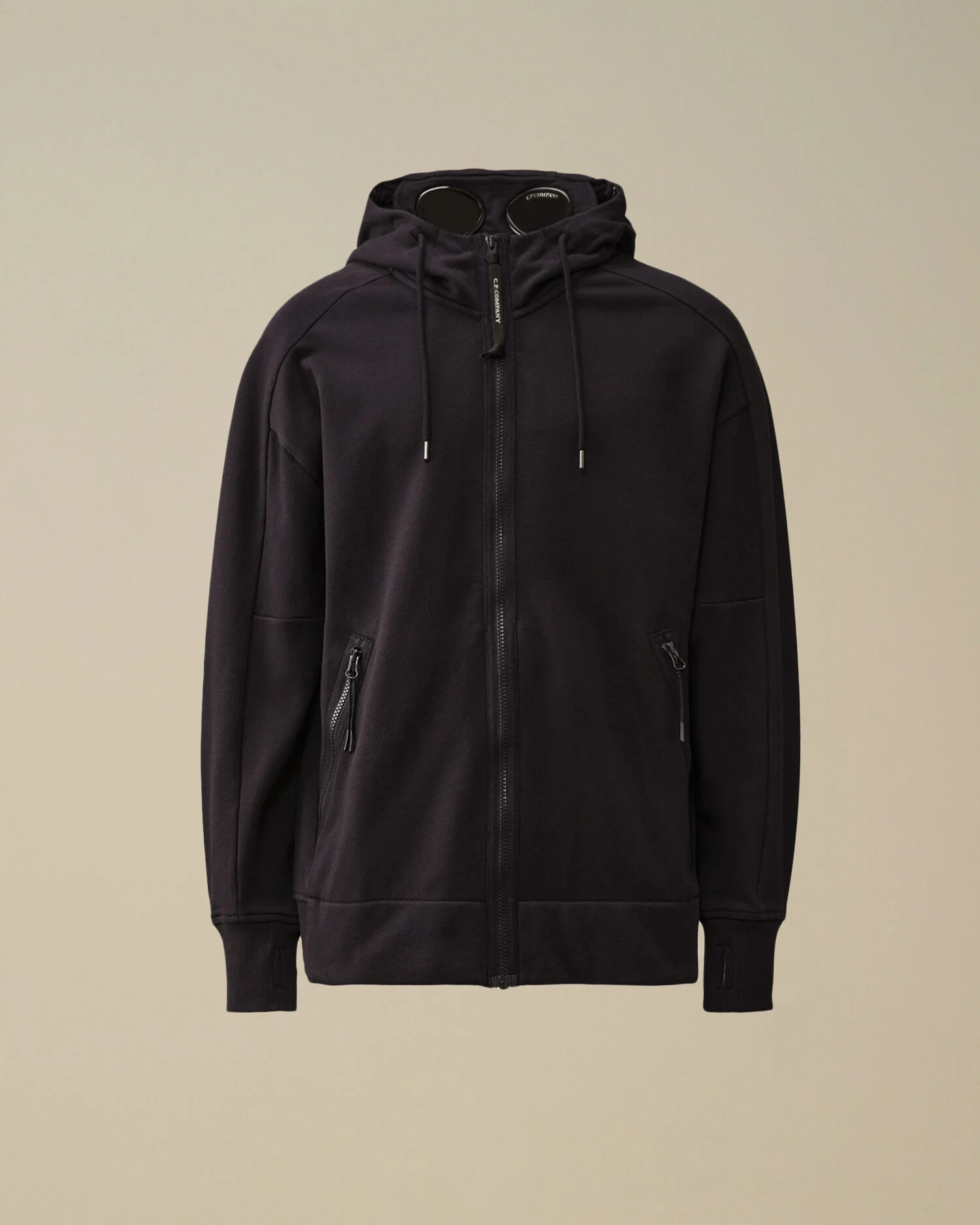 Diagonal Raised Fleece Goggle Sweatshirt - 1