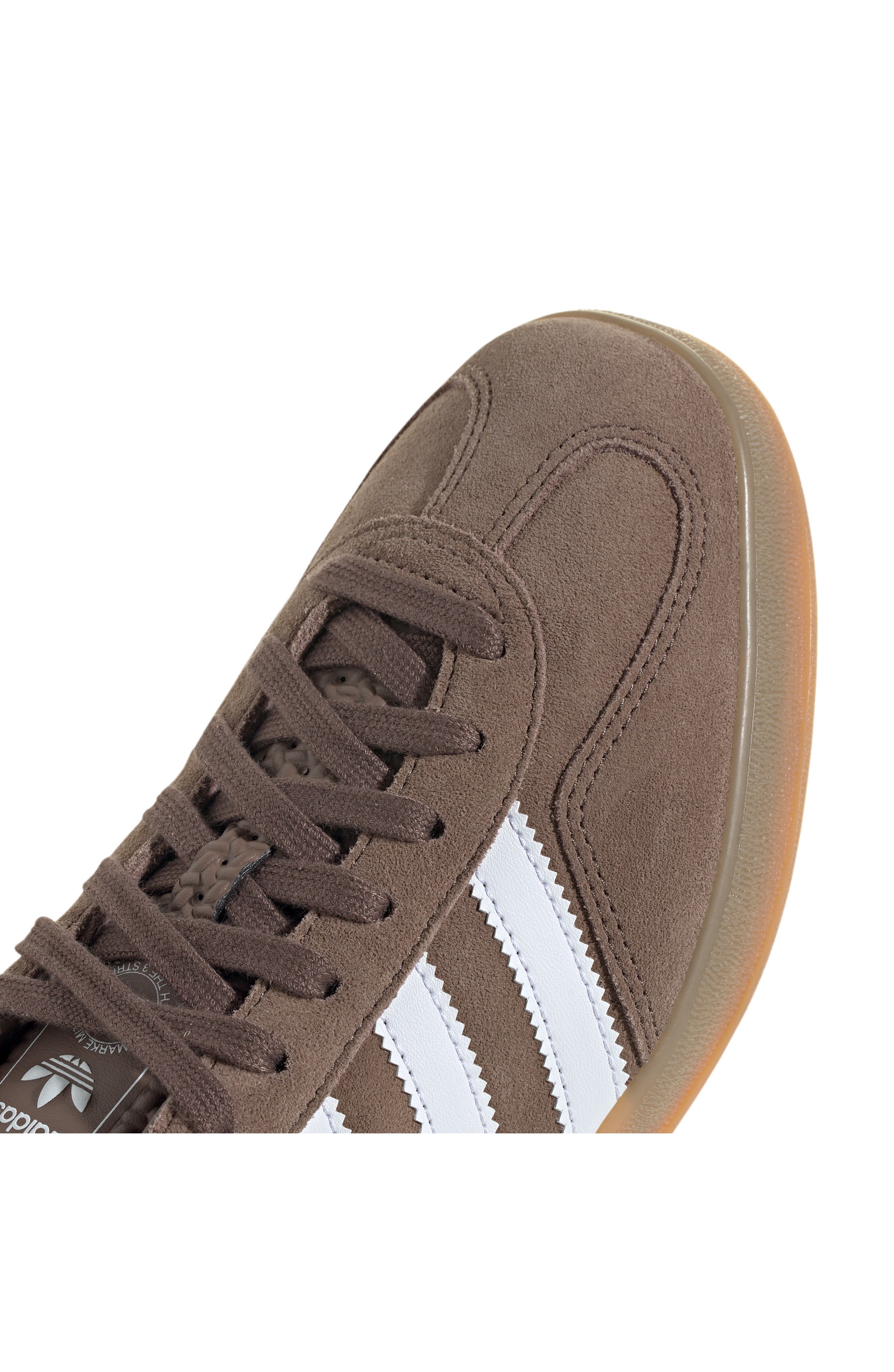 adidas Gazelle Indoor Sneaker in Earth Strata/white/gold at Nordstrom - 9