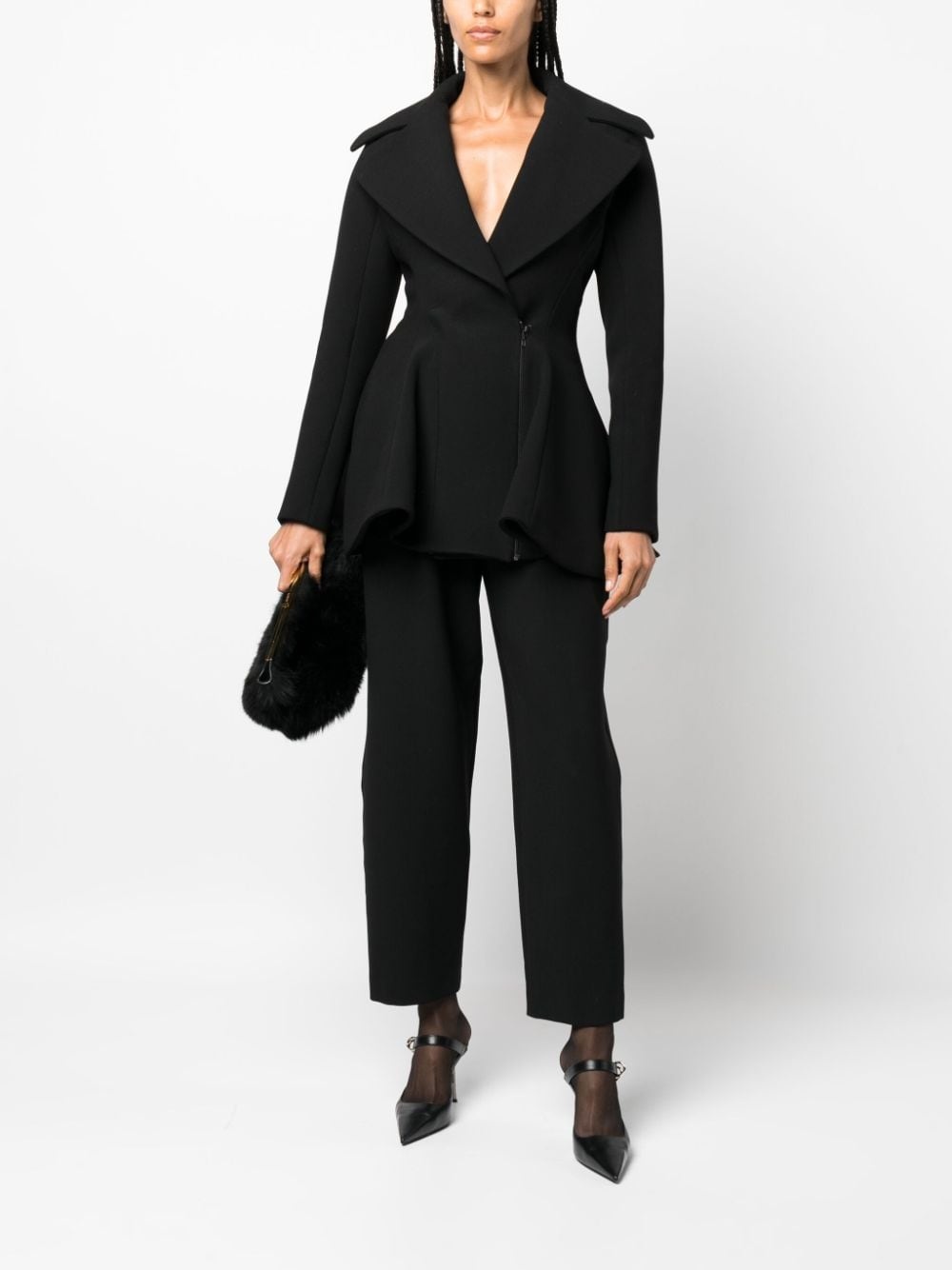 cropped tapered trousers - 2