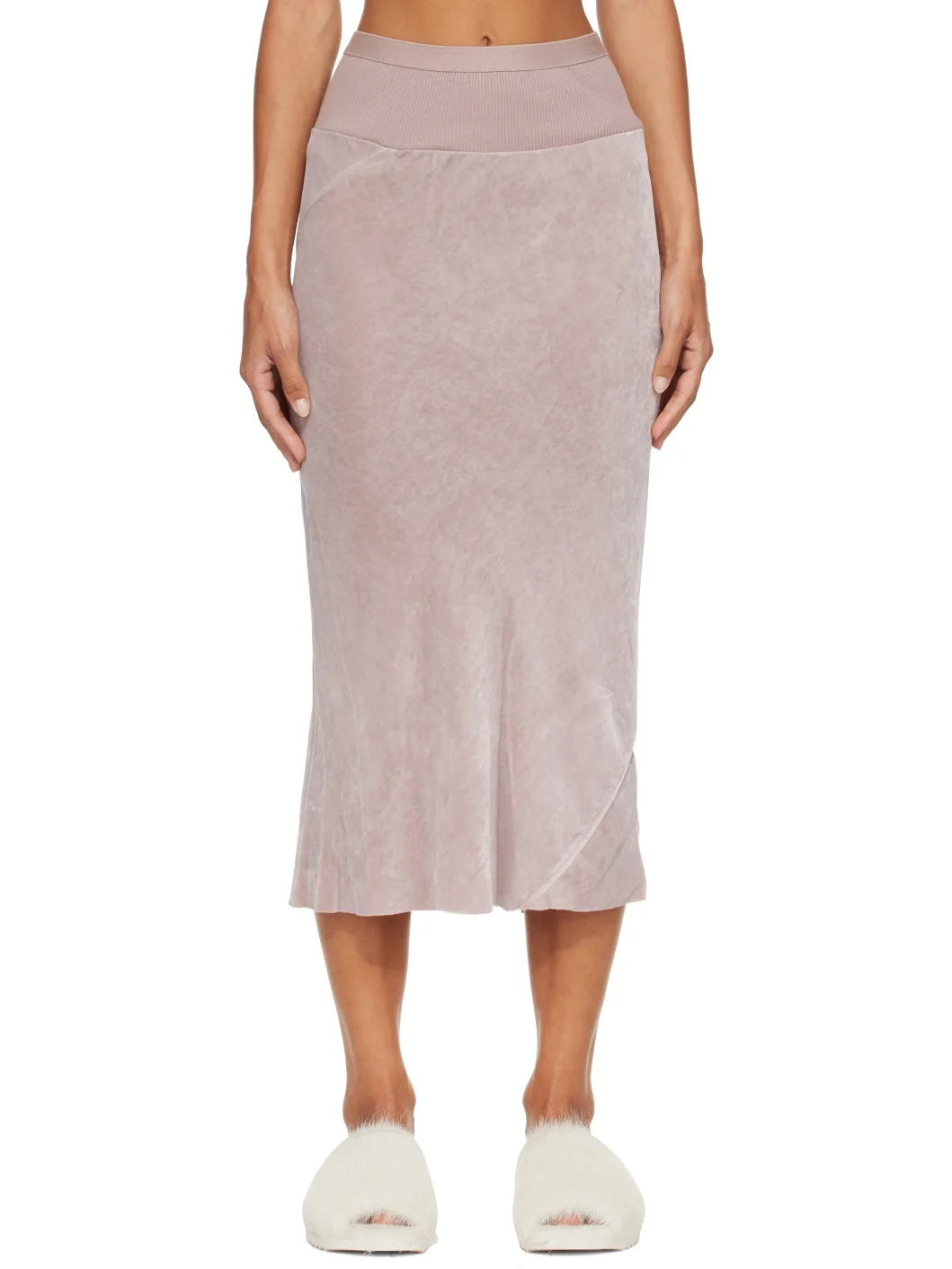Pink Tower Knee Bias Midi Skirt - 1