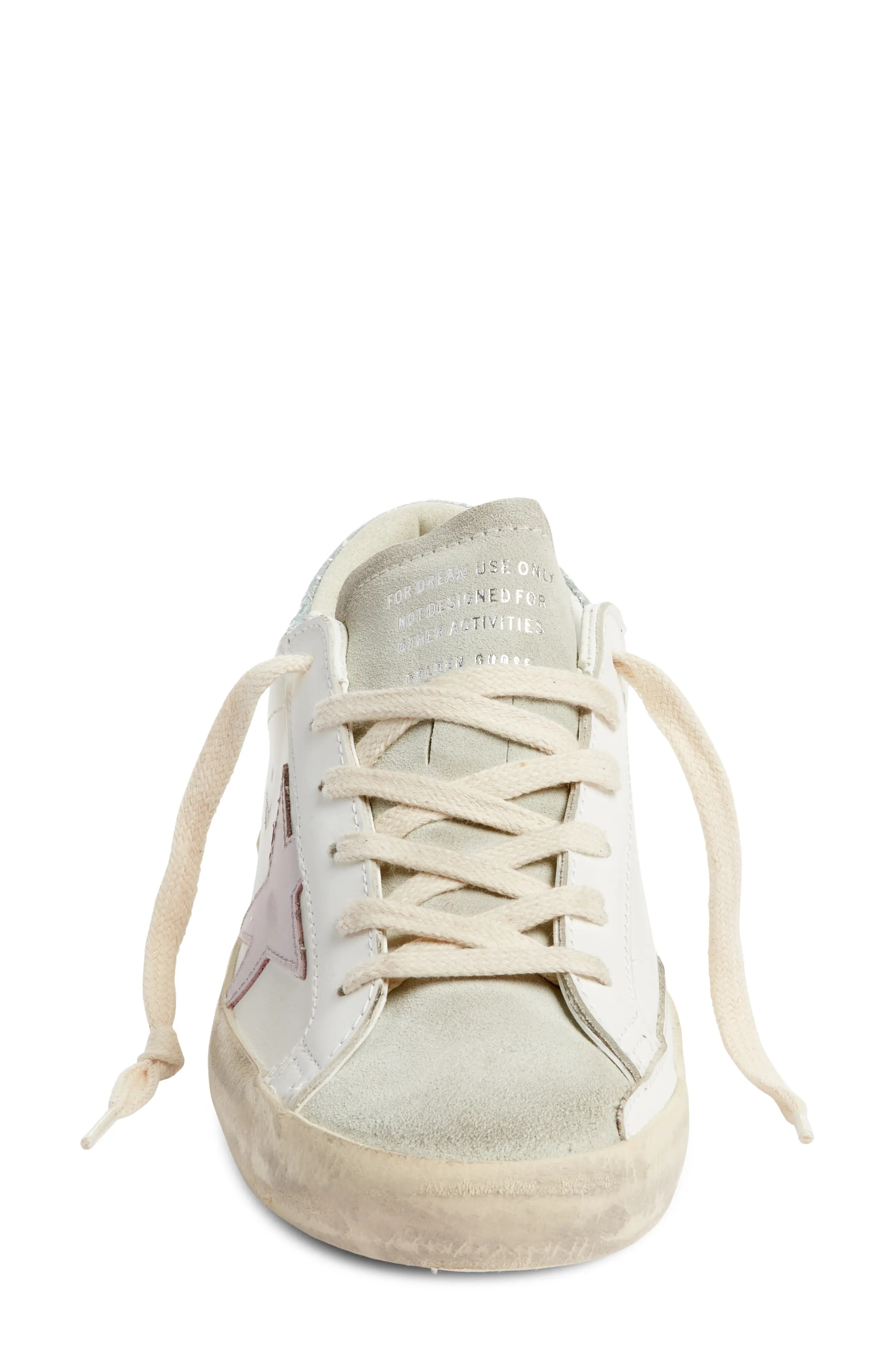 Super-Star Low Top Sneaker in White/Orchid - 4