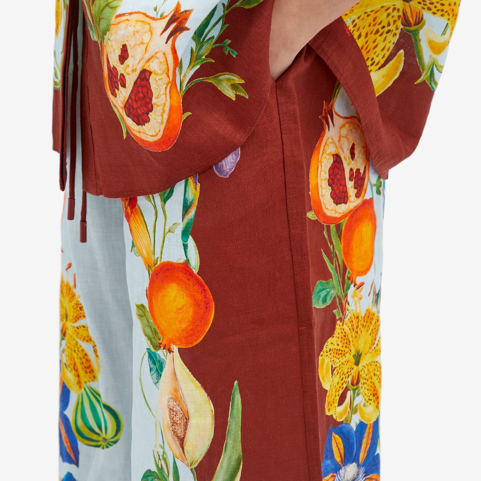 Alemais Dahlia Floral Linen Pant - 5