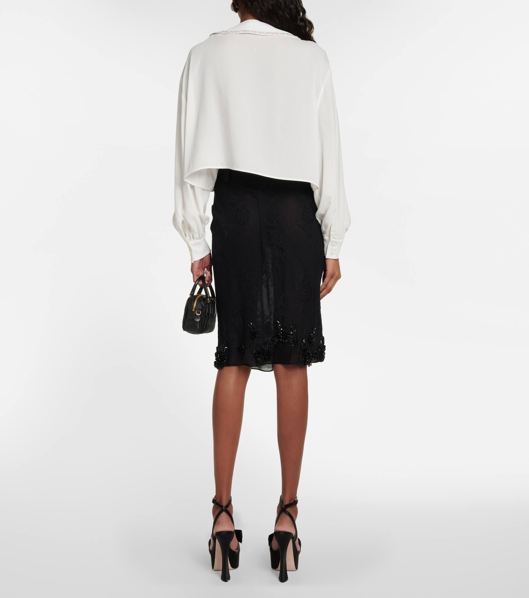 Sablé embroidered collar blouse - 3