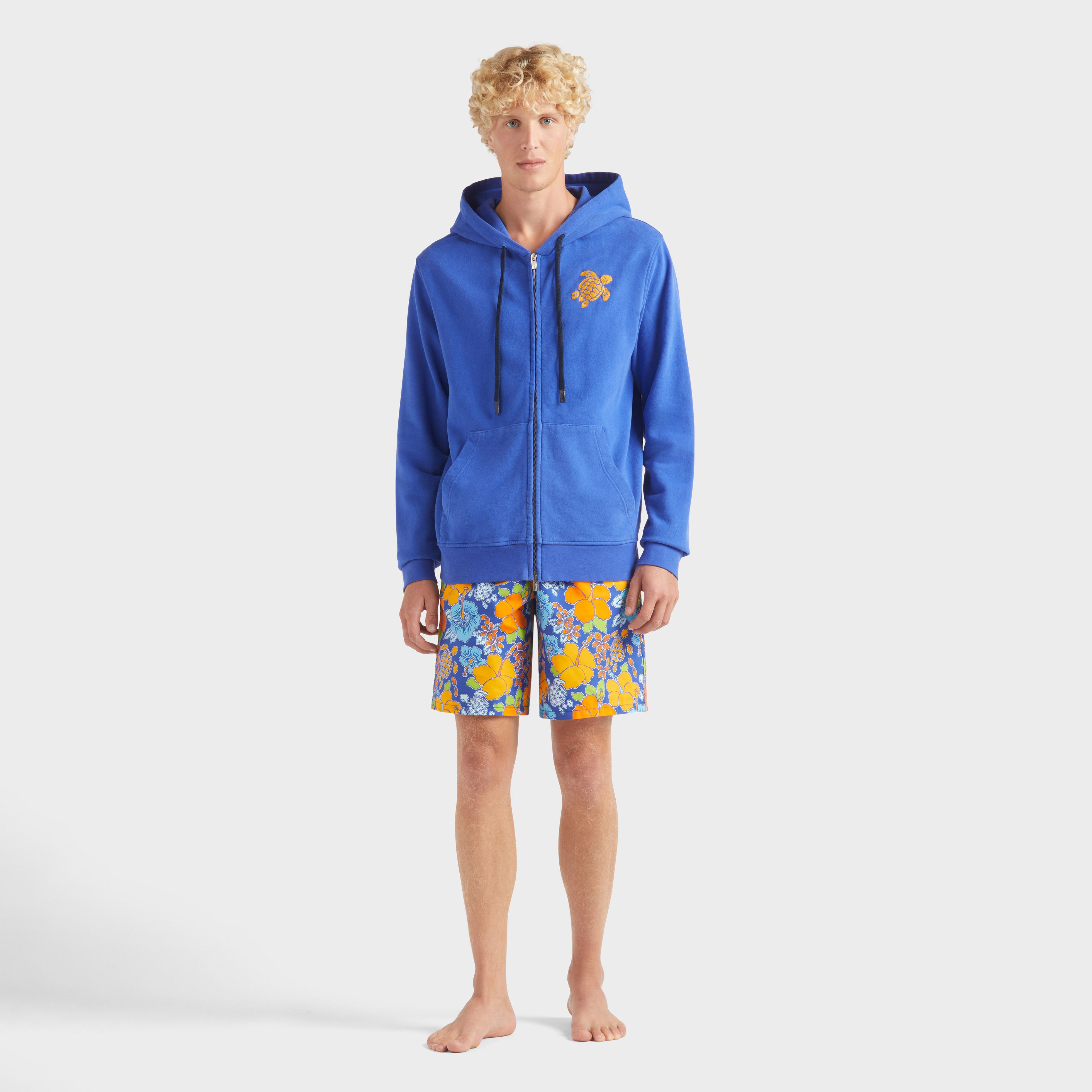 Men Cotton Full Zip Cardigan Turtle - 3
