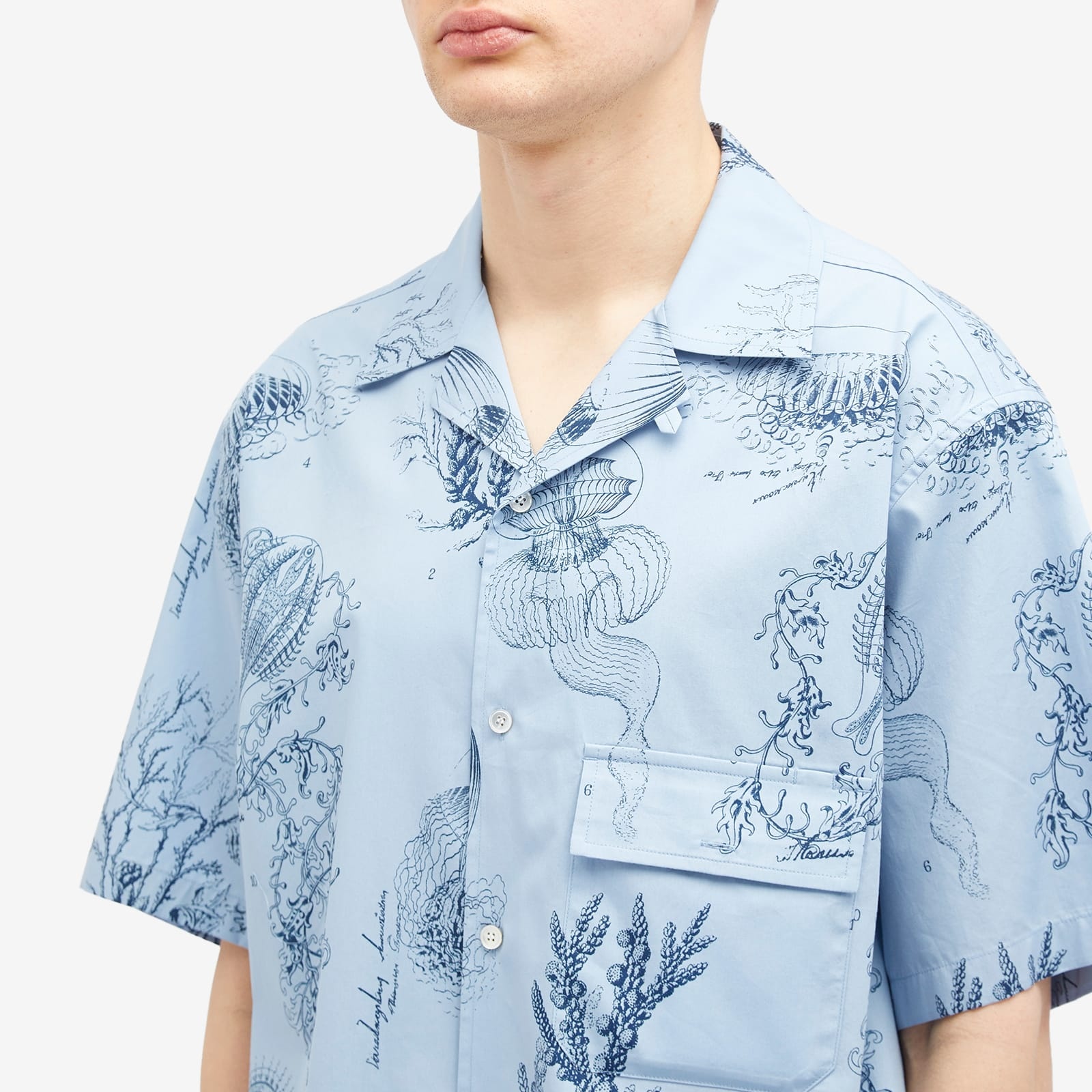 Wooyoungmi Marine Print Vacation Shirt - 5