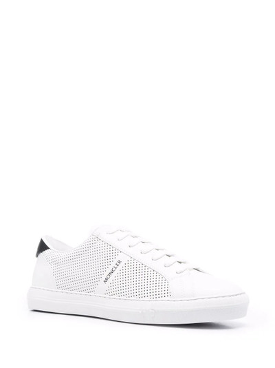 Moncler perforated lace-up trainers outlook