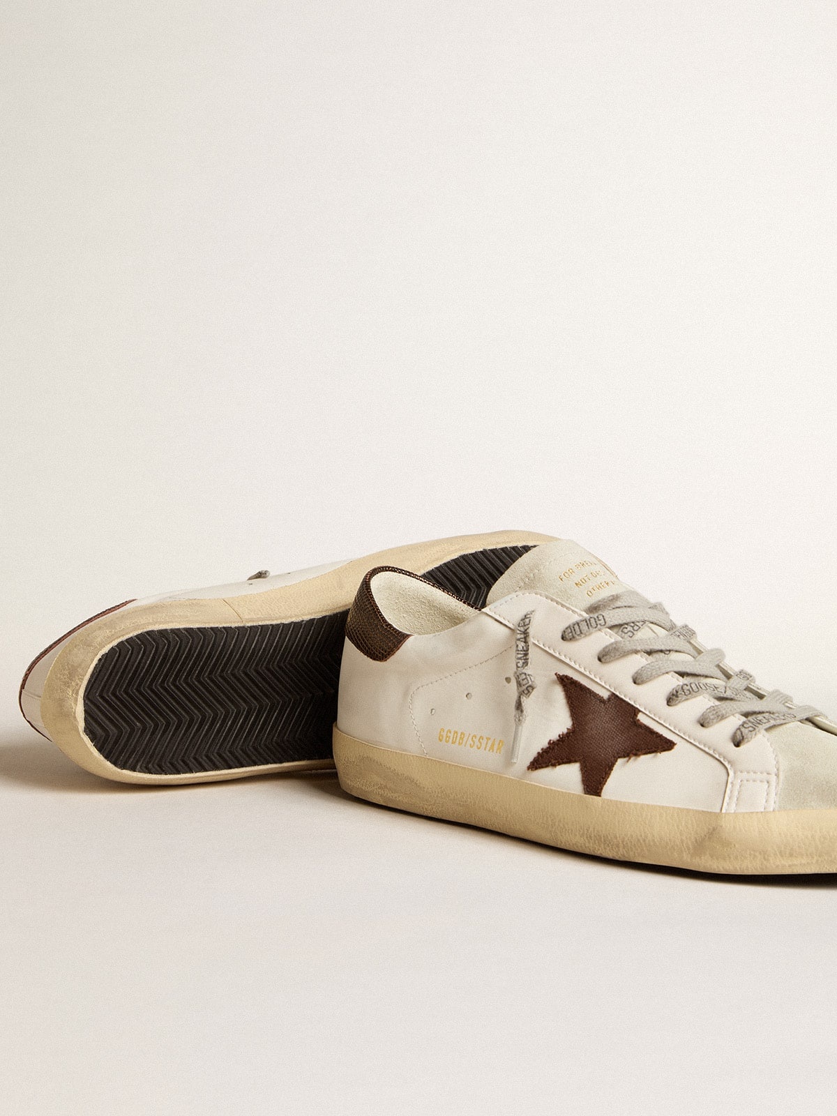 Bio-based Super-Star with canvas star and dark brown leather heel tab - 4