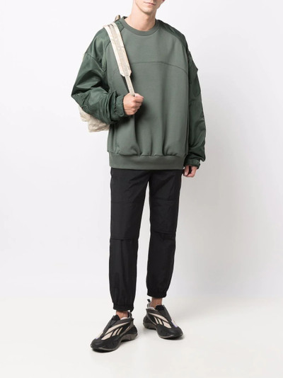 JUUN.J panelled crew neck sweatshirt outlook