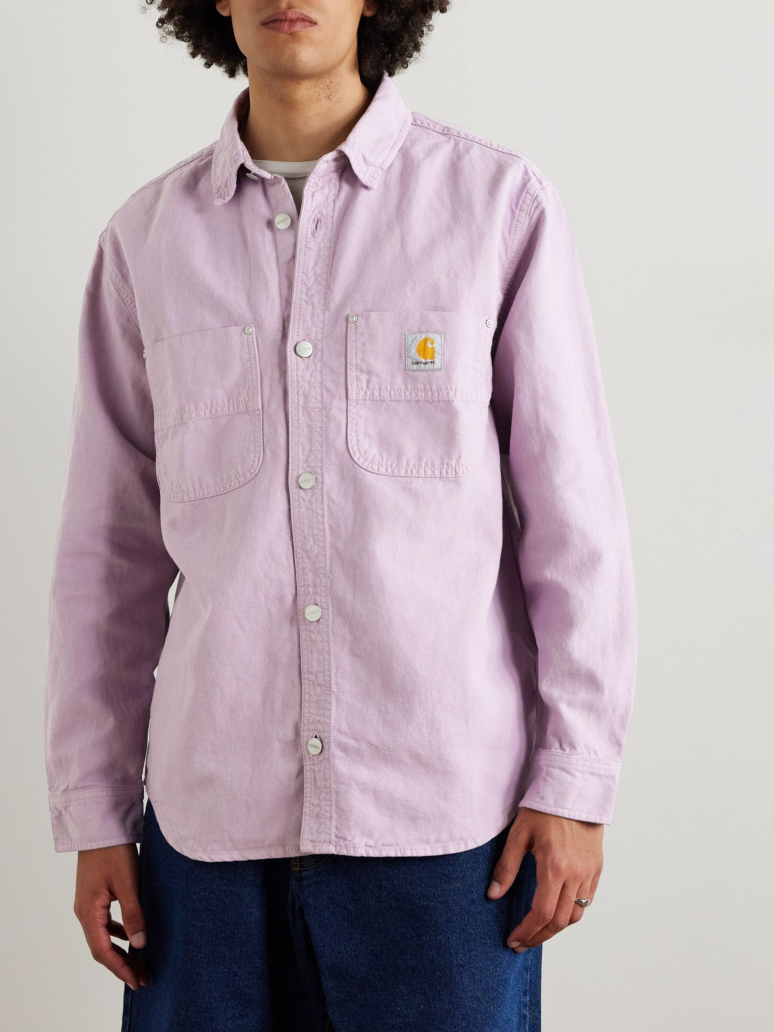 Walter Cotton and Linen-Blend Canvas Shirt Jacket Pink - 3