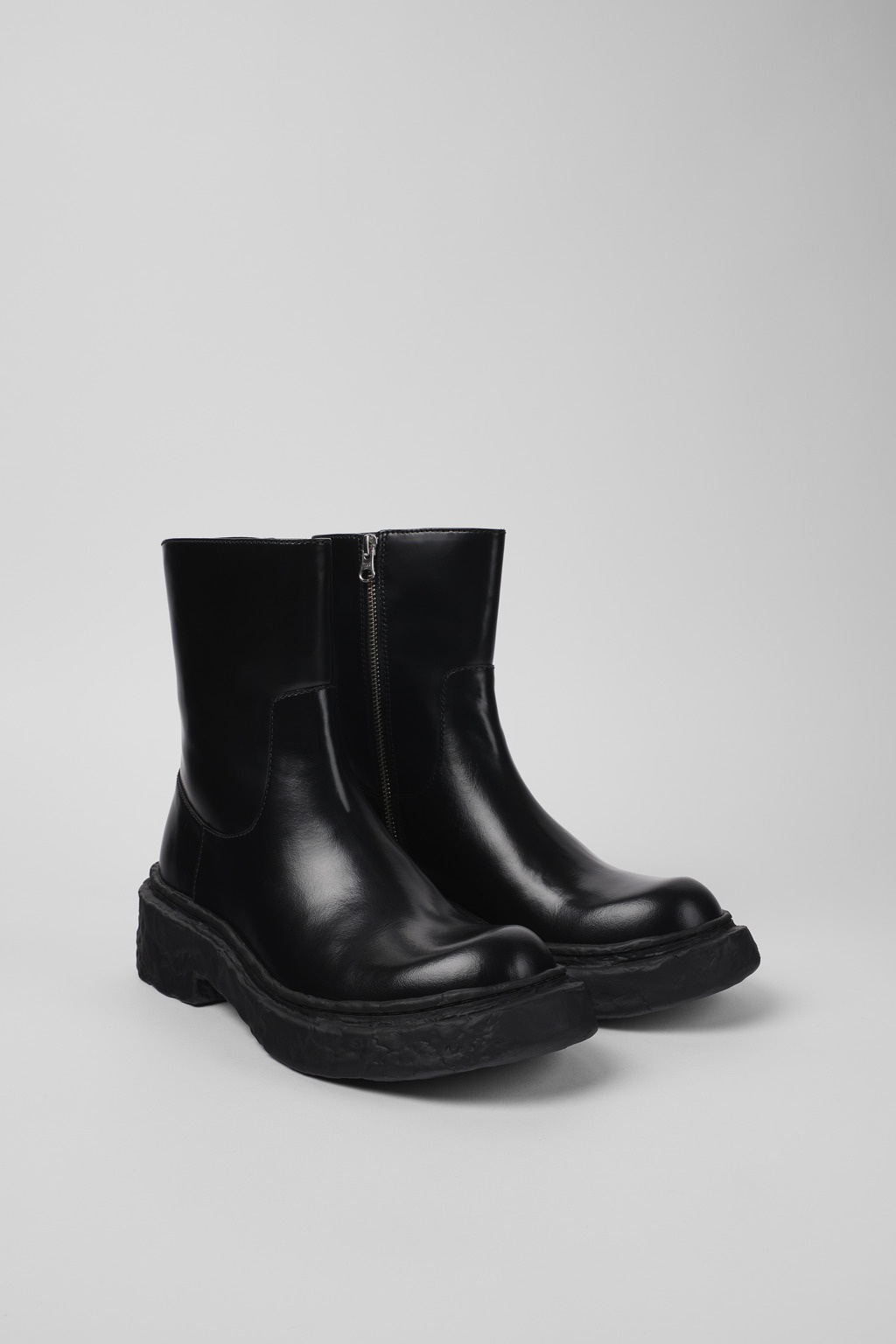 Black Leather Boots - 2