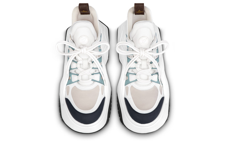 (WMNS) LOUIS VUITTON Archlight 2.0 Platform Sneakers 'White Beige Blue' 1ABIHW - 3