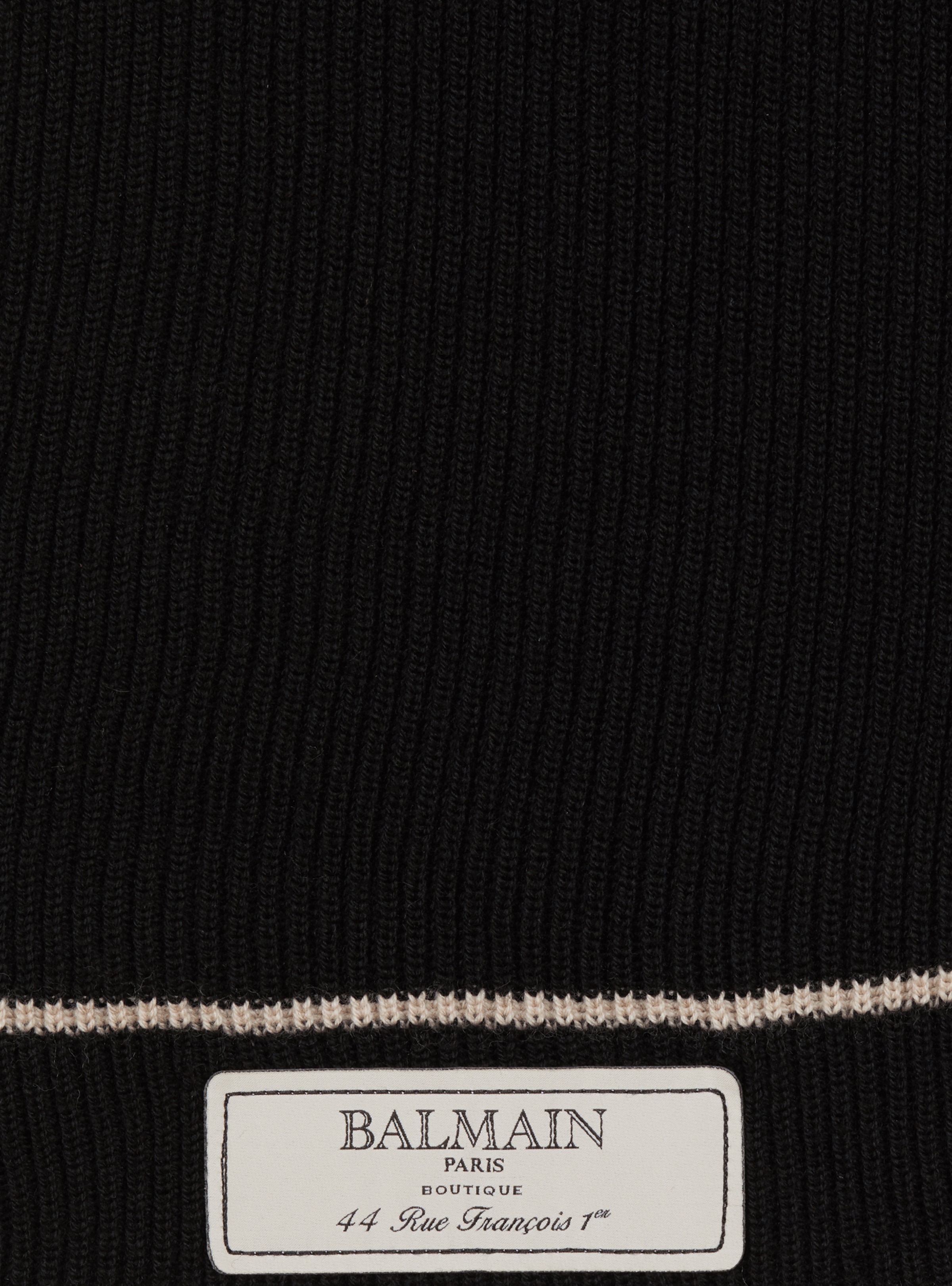 Balmain label scarf - 3