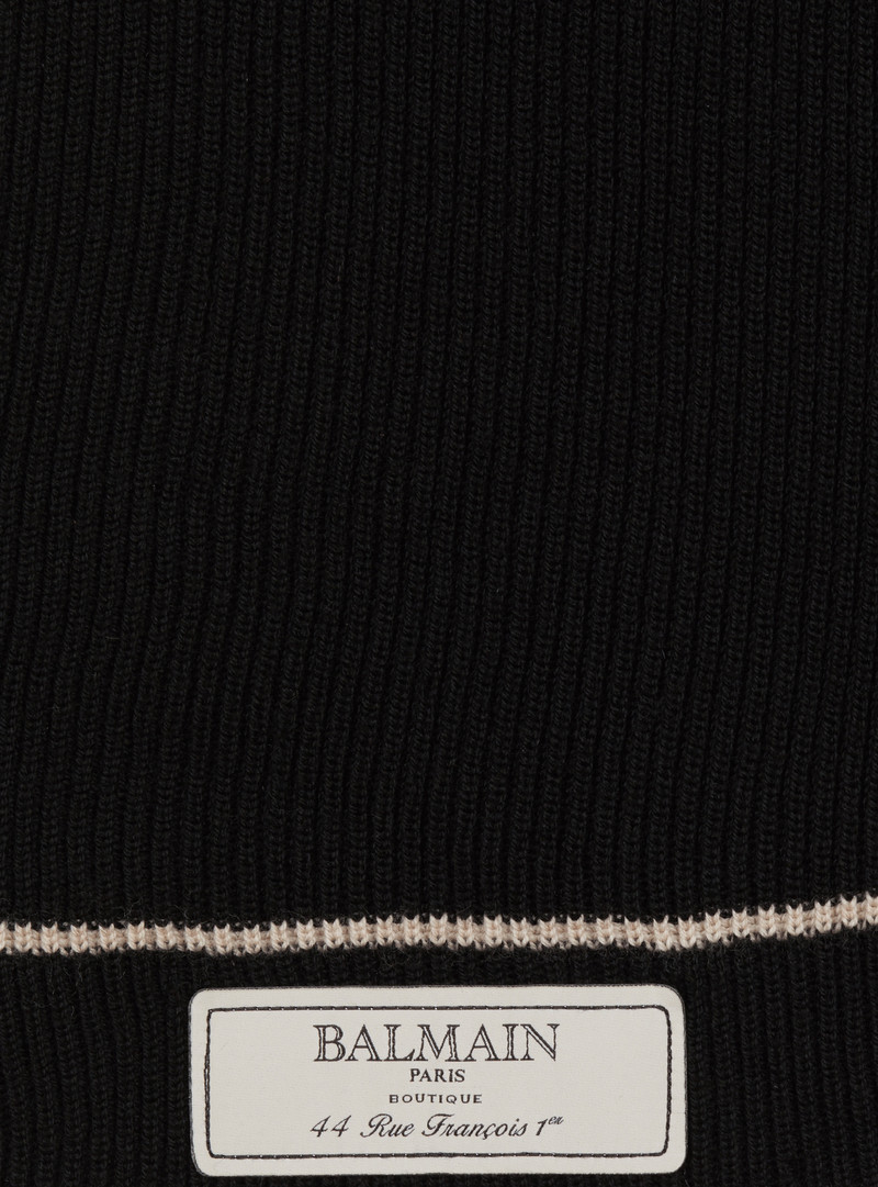 Balmain label scarf 3