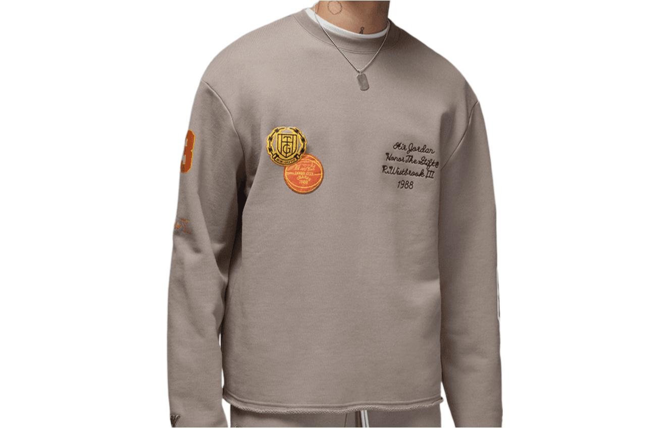 Nike Long Sleeves Cotton Sweatshirts x HTG 'Brown Beige' DX6240-087 - 3