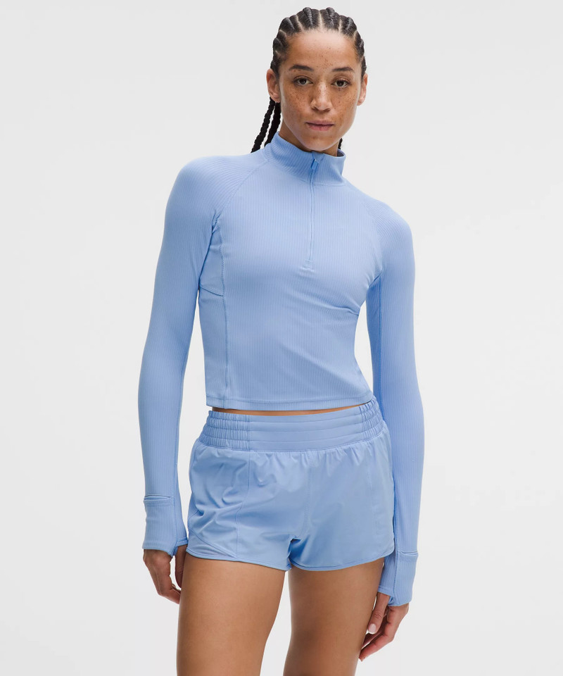 It's Rulu Ribbed Cropped Half Zip *Updated 1