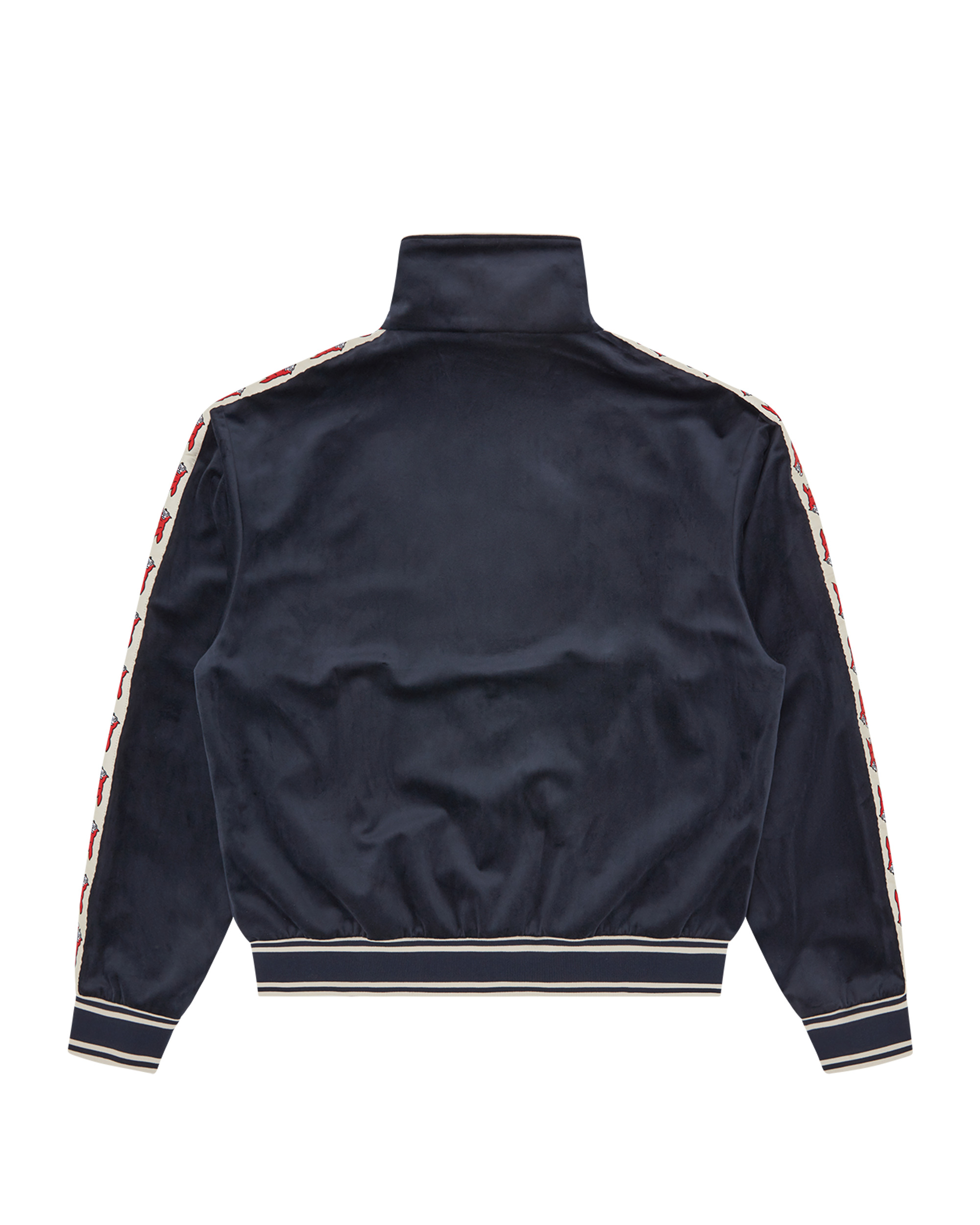 RUNNING DOG TAPED VELOUR TRACK TOP - 4