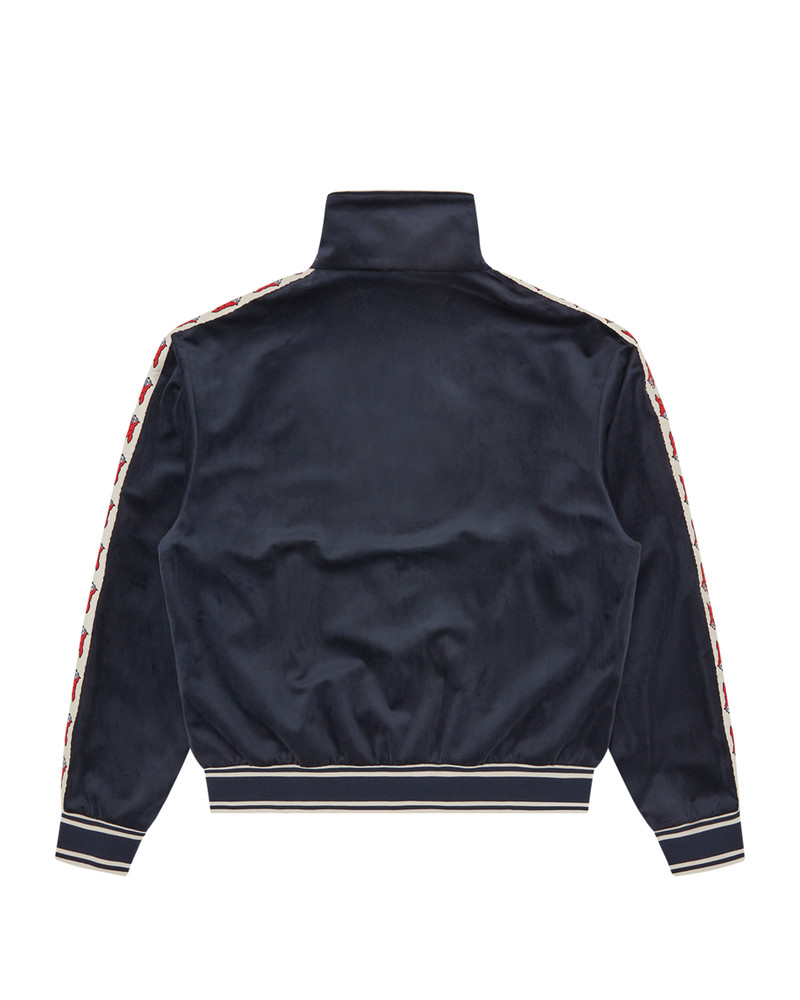 RUNNING DOG TAPED VELOUR TRACK TOP 4