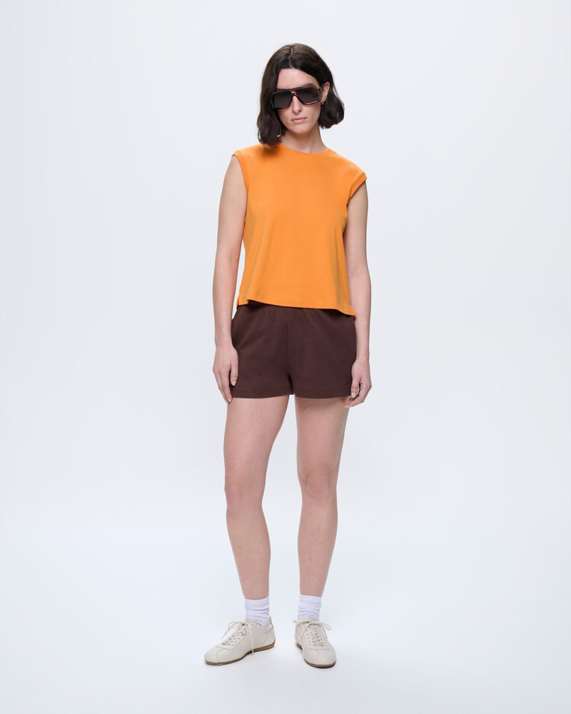 Womens Sleeveless T-Shirt - Saffron Orange 3
