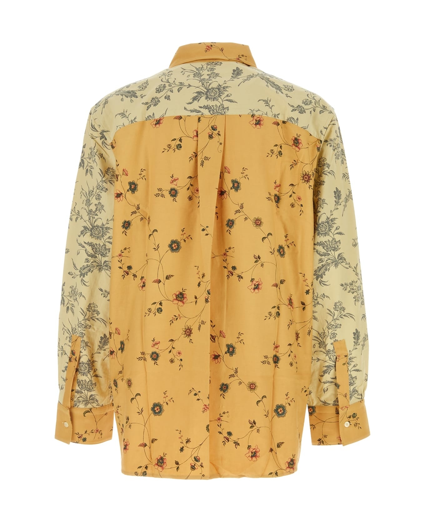 Upcycled Floral Linen Twin Pocket Shirt - 2