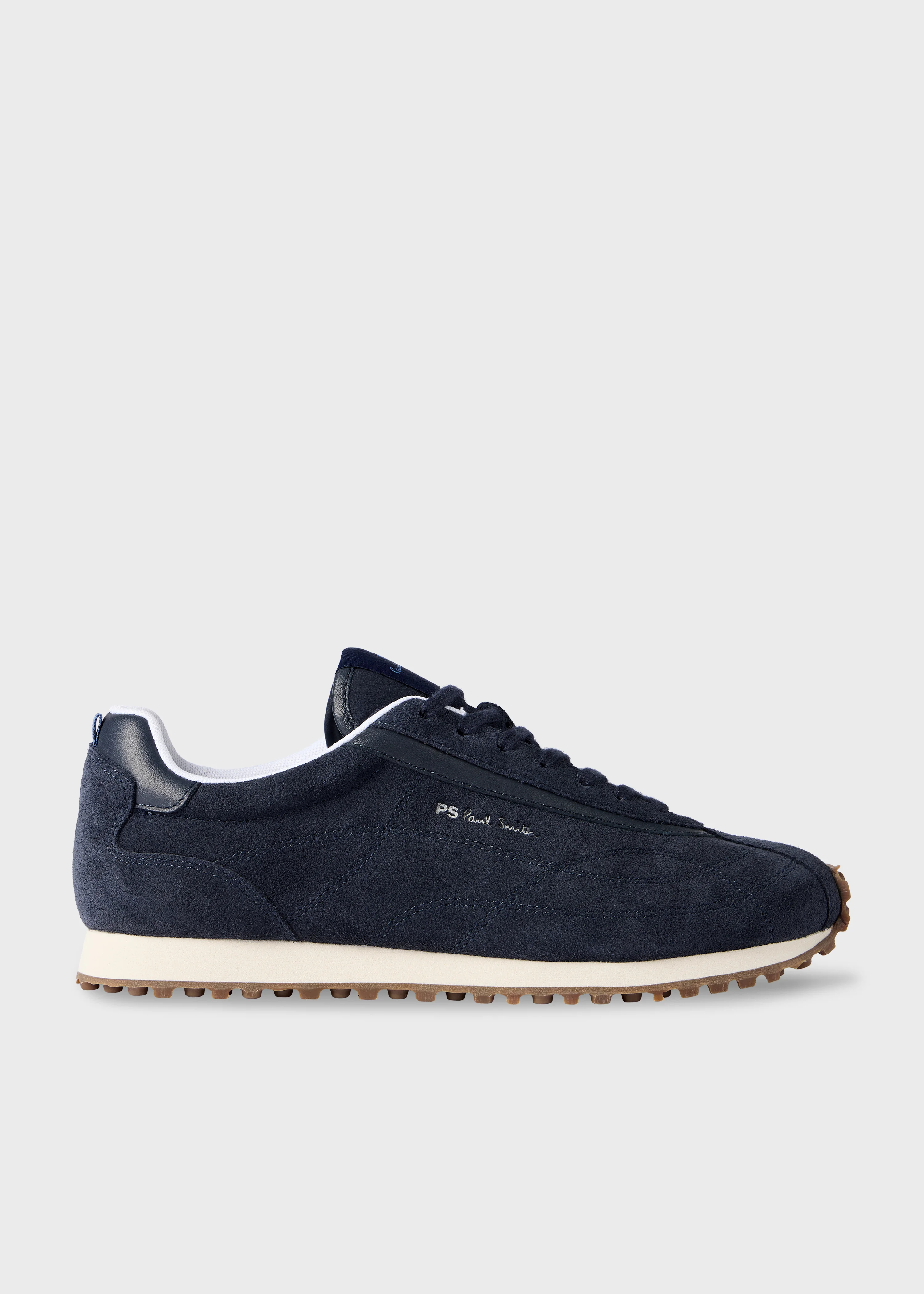 Navy Suede 'Haskell' Trainers - 1