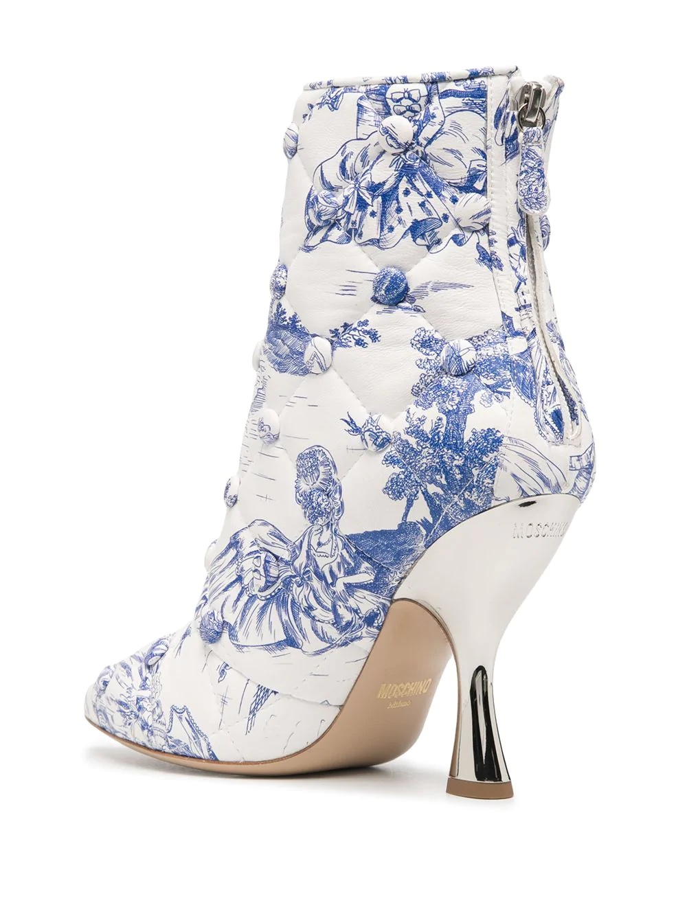 quilted Anime Antoinette printed booties - 3