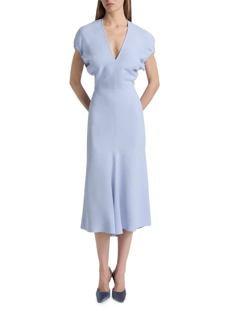 Women's Blouson Detail Midi-Dress - Cloud Blue 3